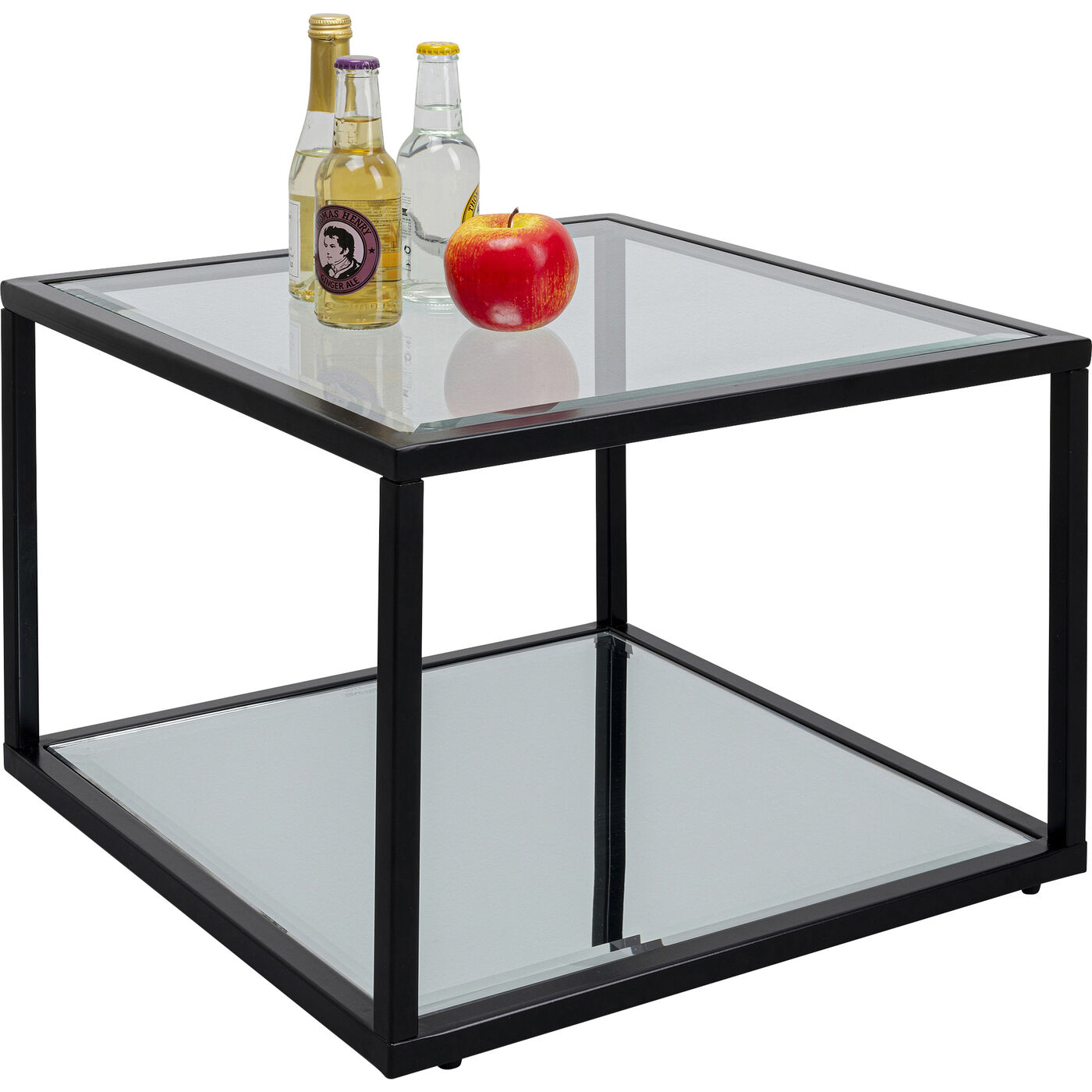 Beistelltisch Quadro Schwarz 50x50cm