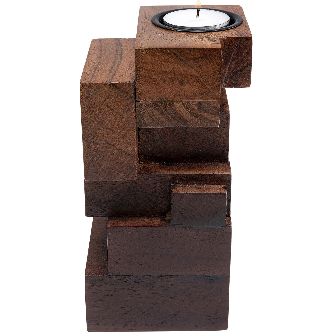 Candle Holder Wood Tetris 31cm