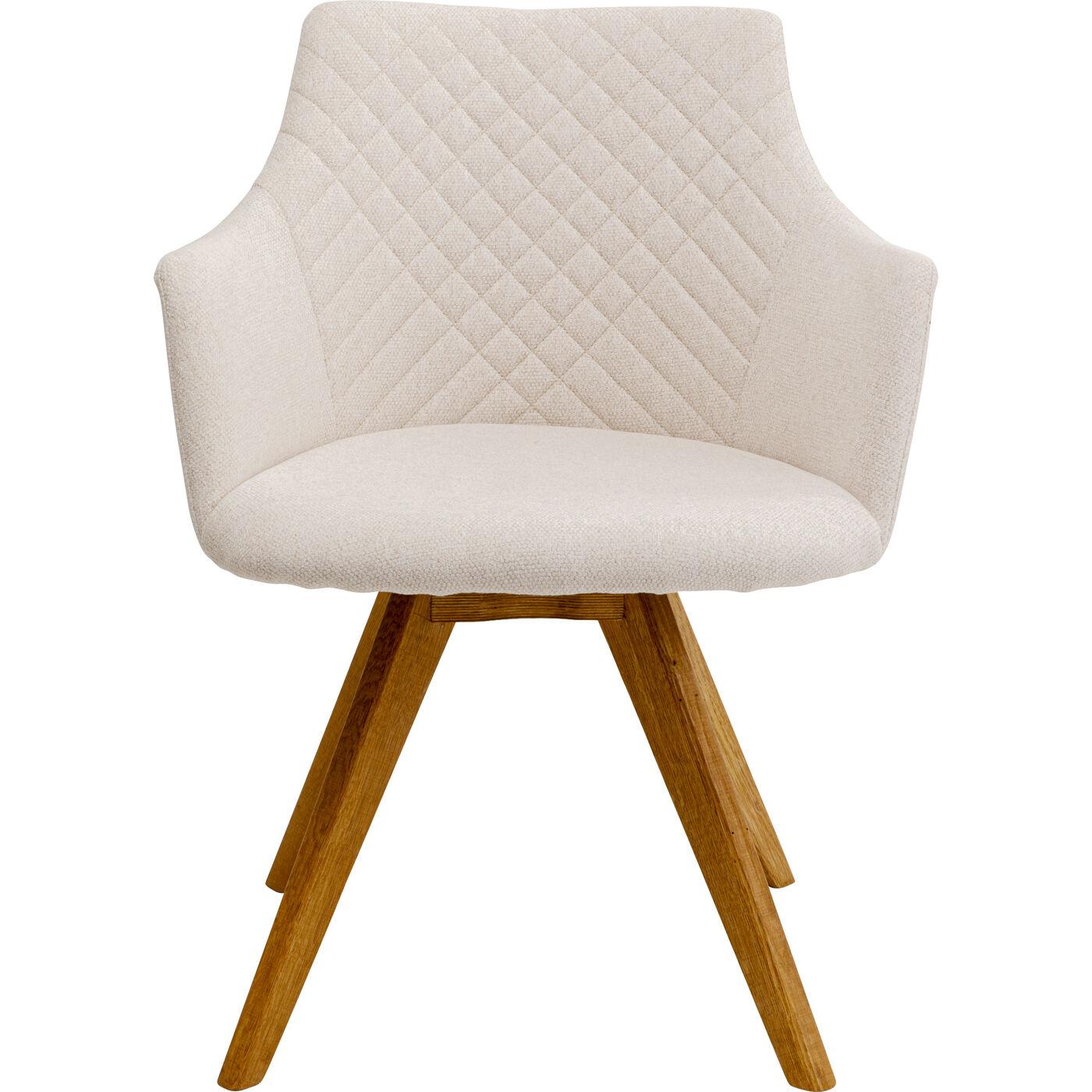 Swivel Chair Coco Wood Cream 4025621707400 - Main Image