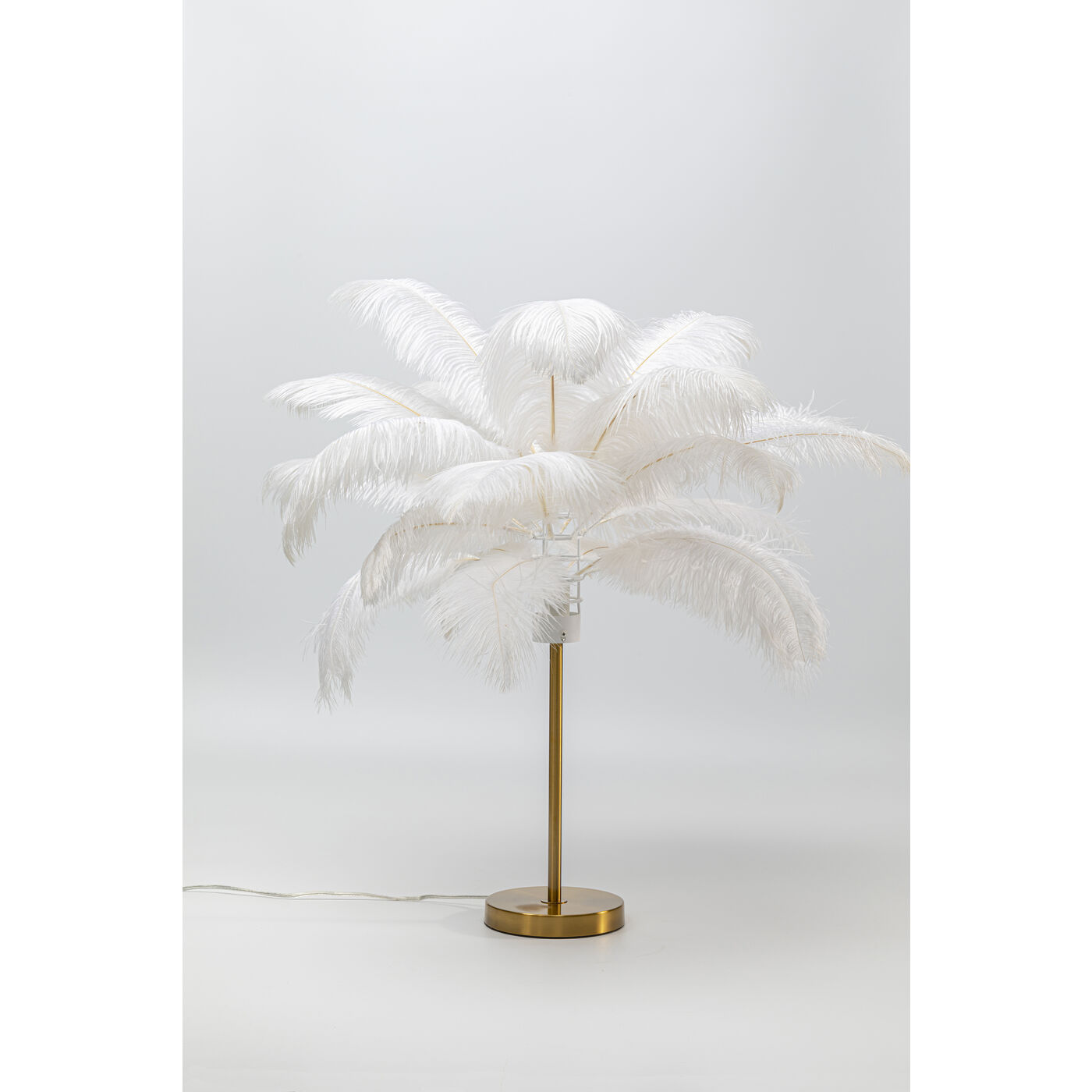 Table Lamp Feather Palm White 60cm 4025621537458