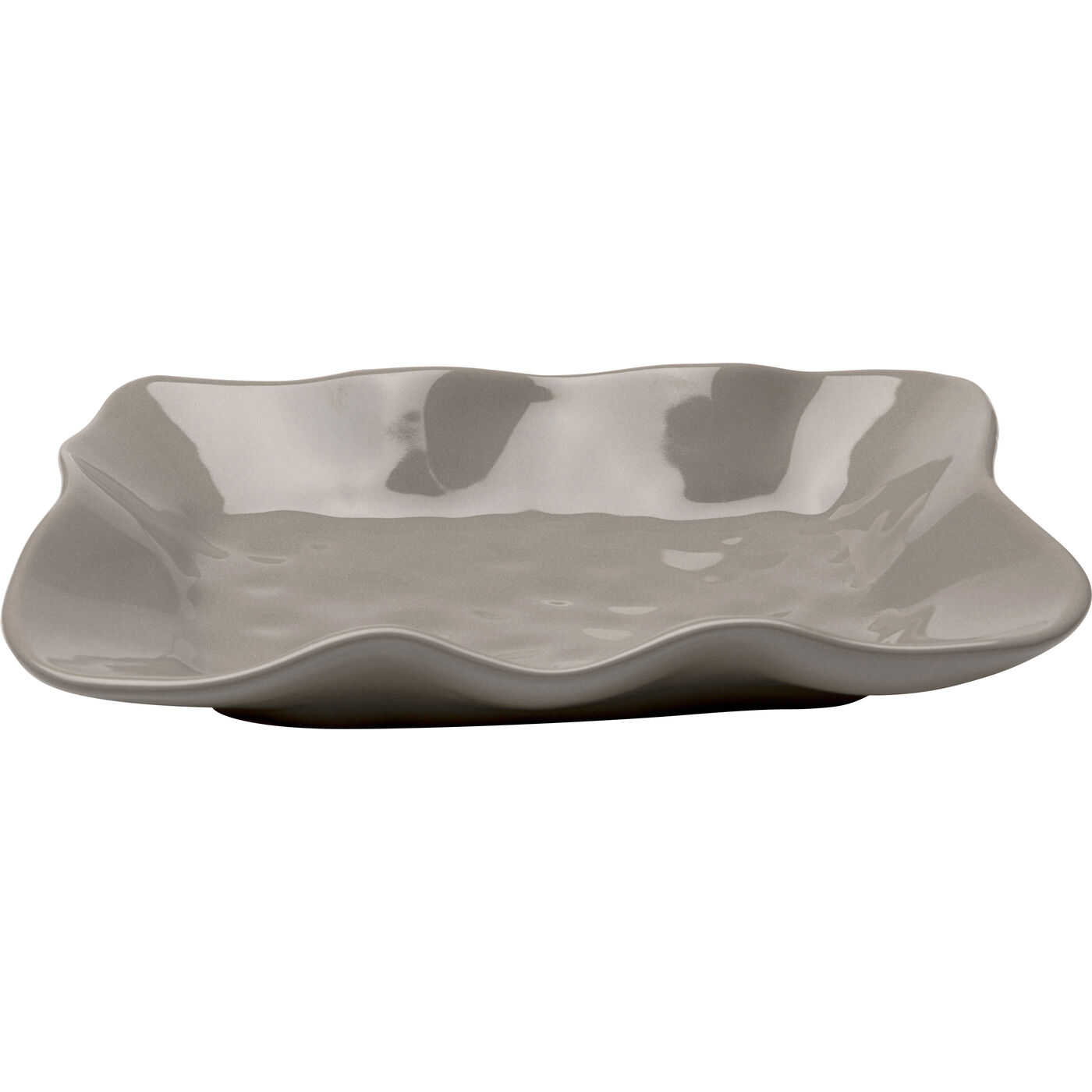 Servierplatte Organic Grau 17x26cm