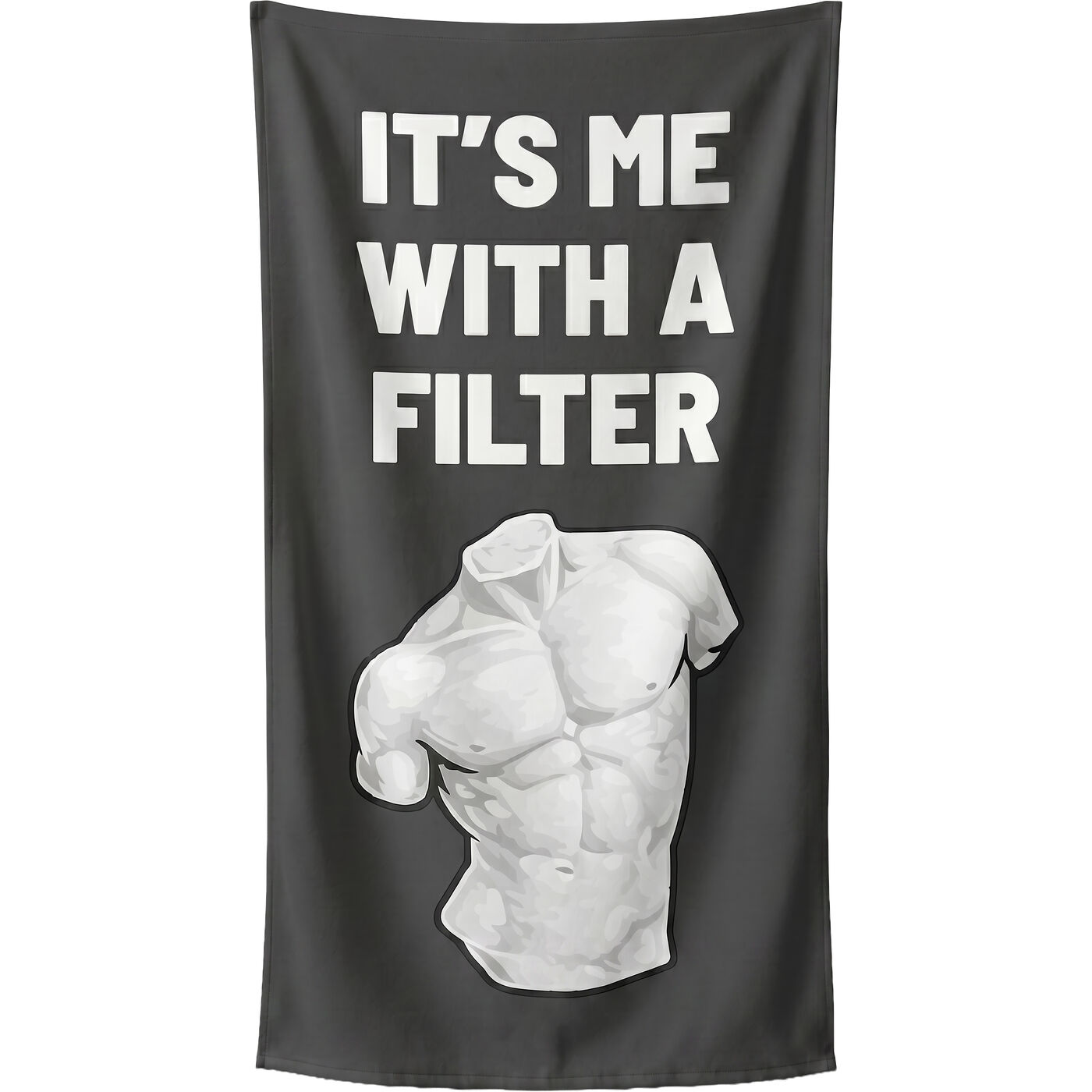 Strandtuch Filter Boy 90x170cm grau