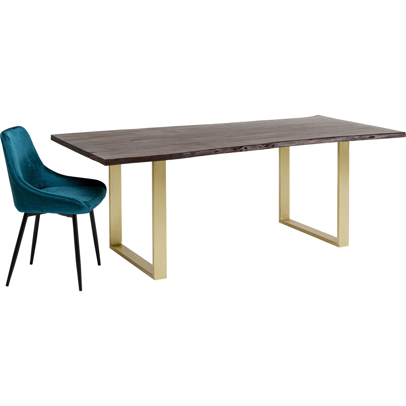Tisch Harmony Dunkel Brass 180x90