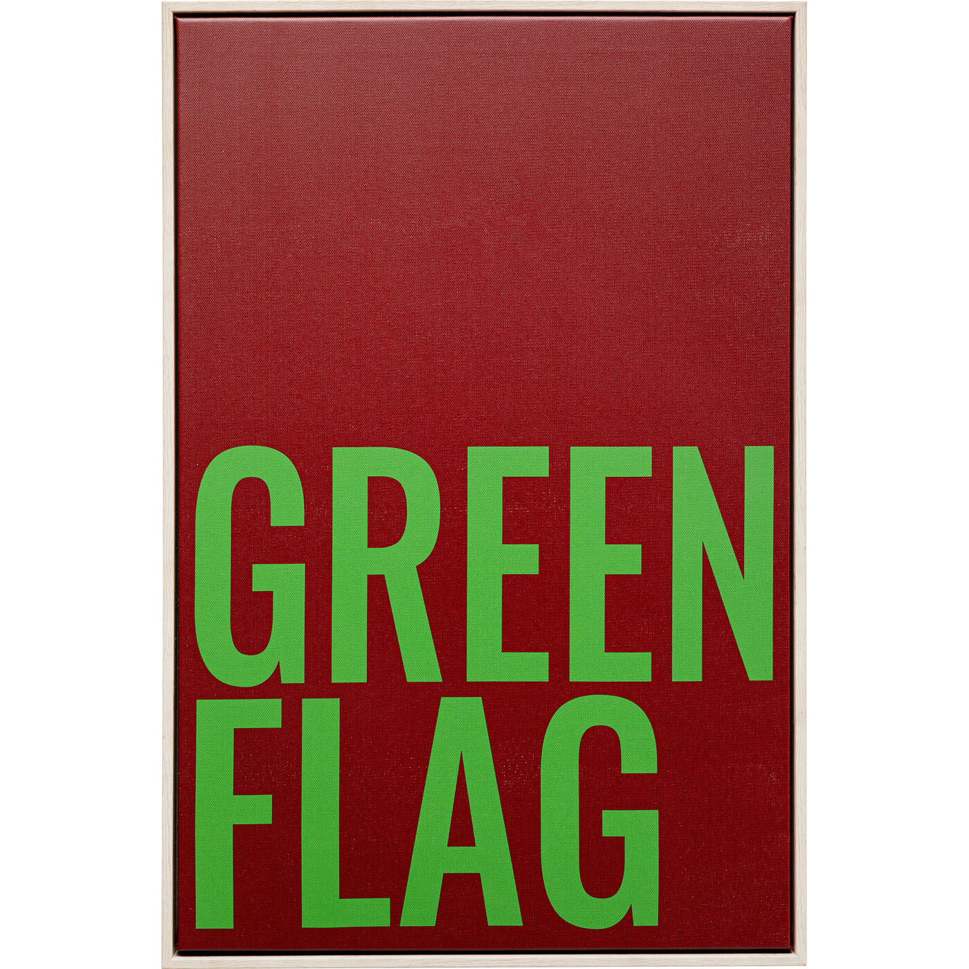 Gerahmtes Bild Green Flag 40x60cm