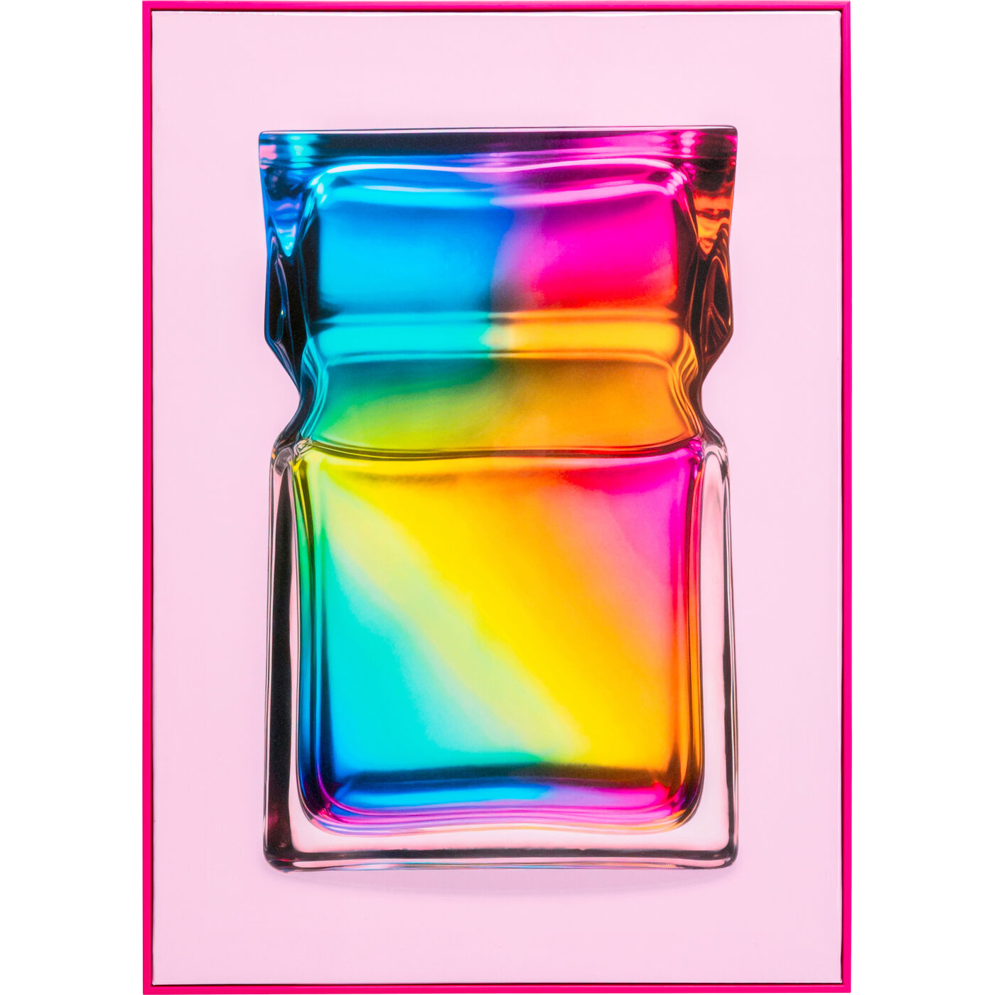 Gerahmtes Bild Rainbow Flacon 50x70cm