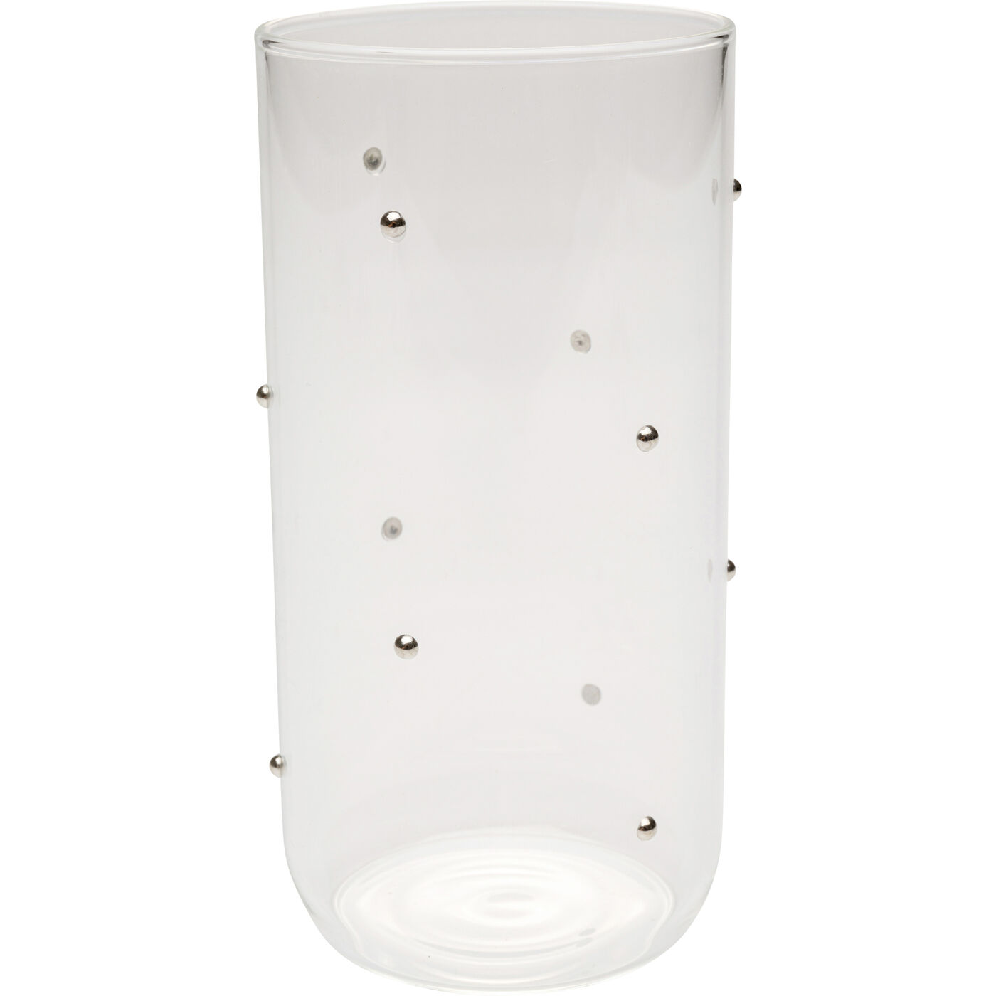 Wasserglas Glam Dots Silber 14cm