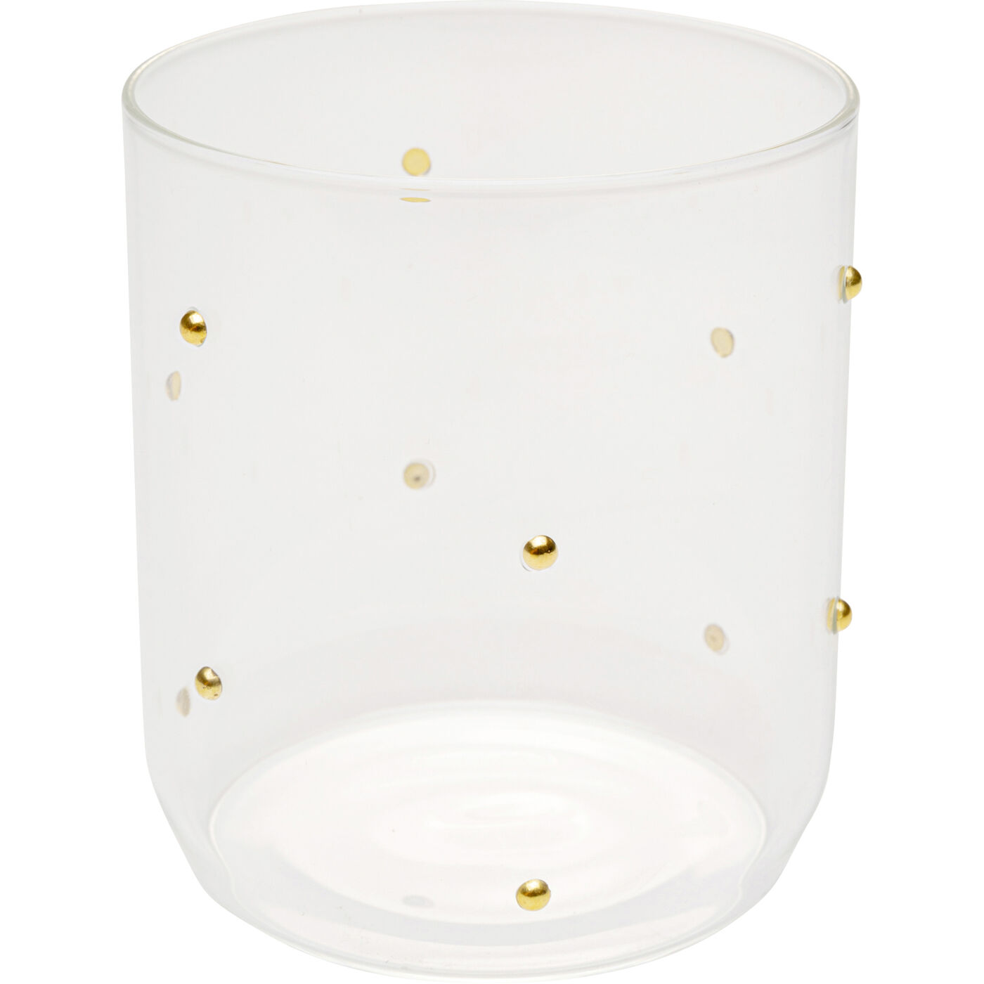 Wasserglas Glam Dots Gold 9cm