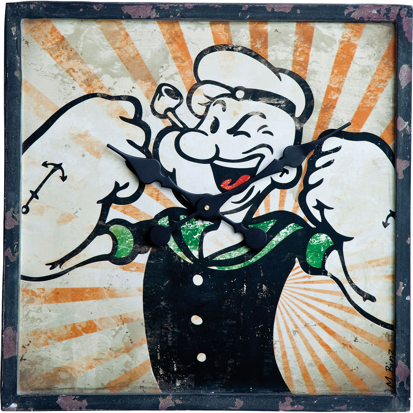Wanduhr Classic Comic 50x50cm