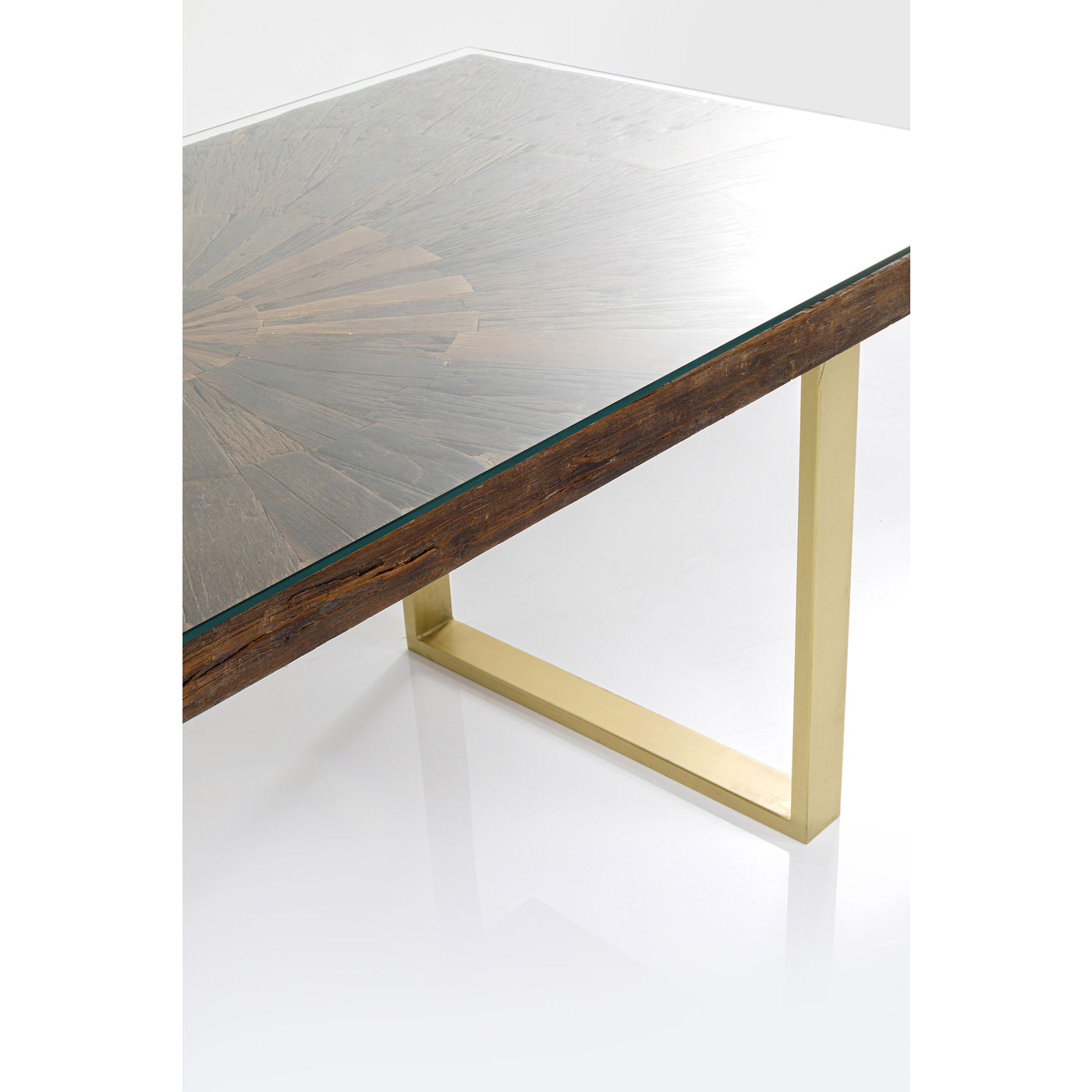 Tavolo Conley ottone 160x80