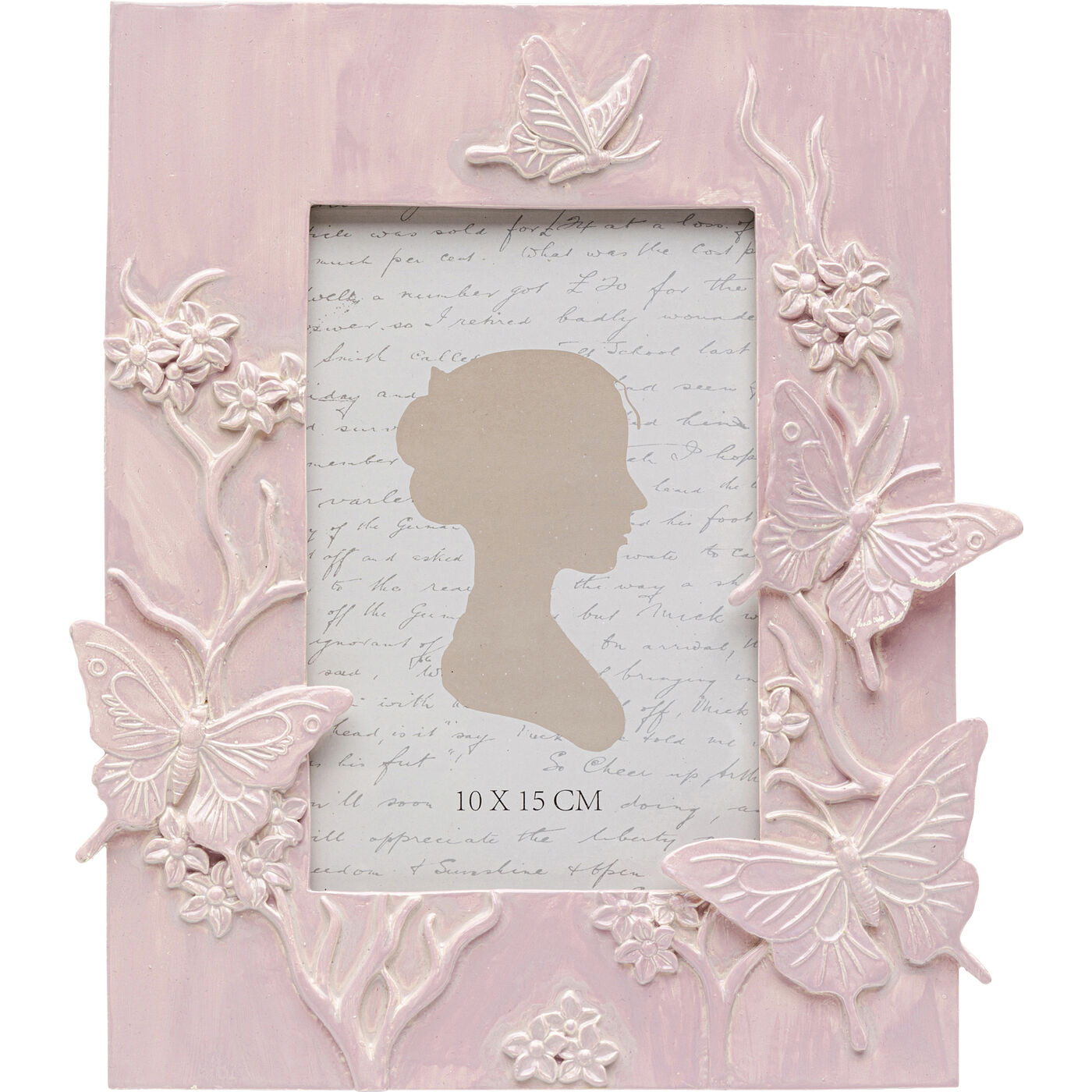 Bilderrahmen Butterfly Rosa 10x15cm