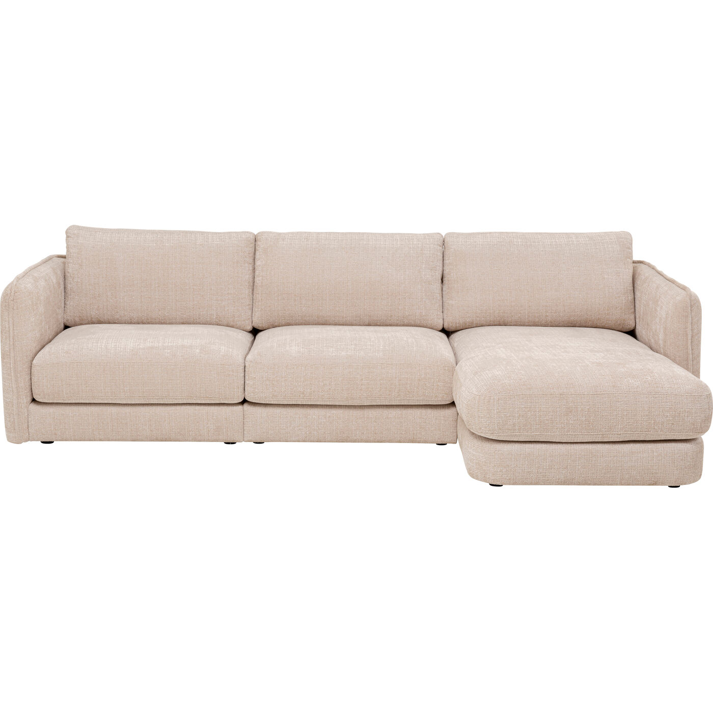 Ecksofa Karma Creme Rechts