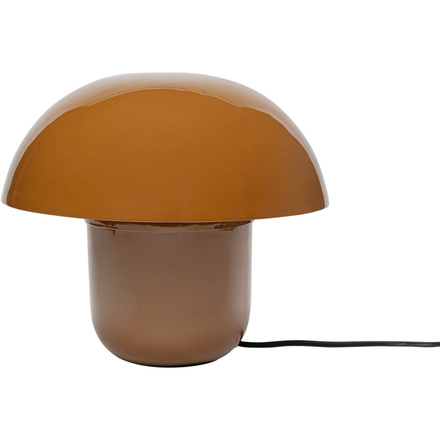 Tischleuchte Mushroom Shiny Braun 27cm