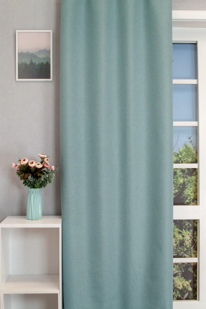 Sunstopper – Rideau occultant turquoise, 100 % occultant