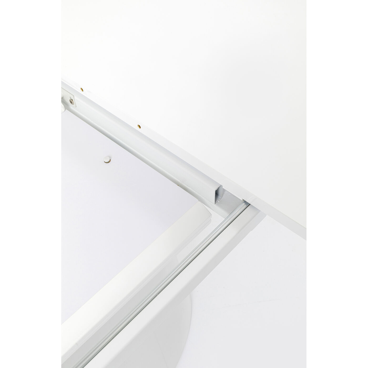 Ausziehtisch Benvenuto Weiß Glossy 200(50)x110cm