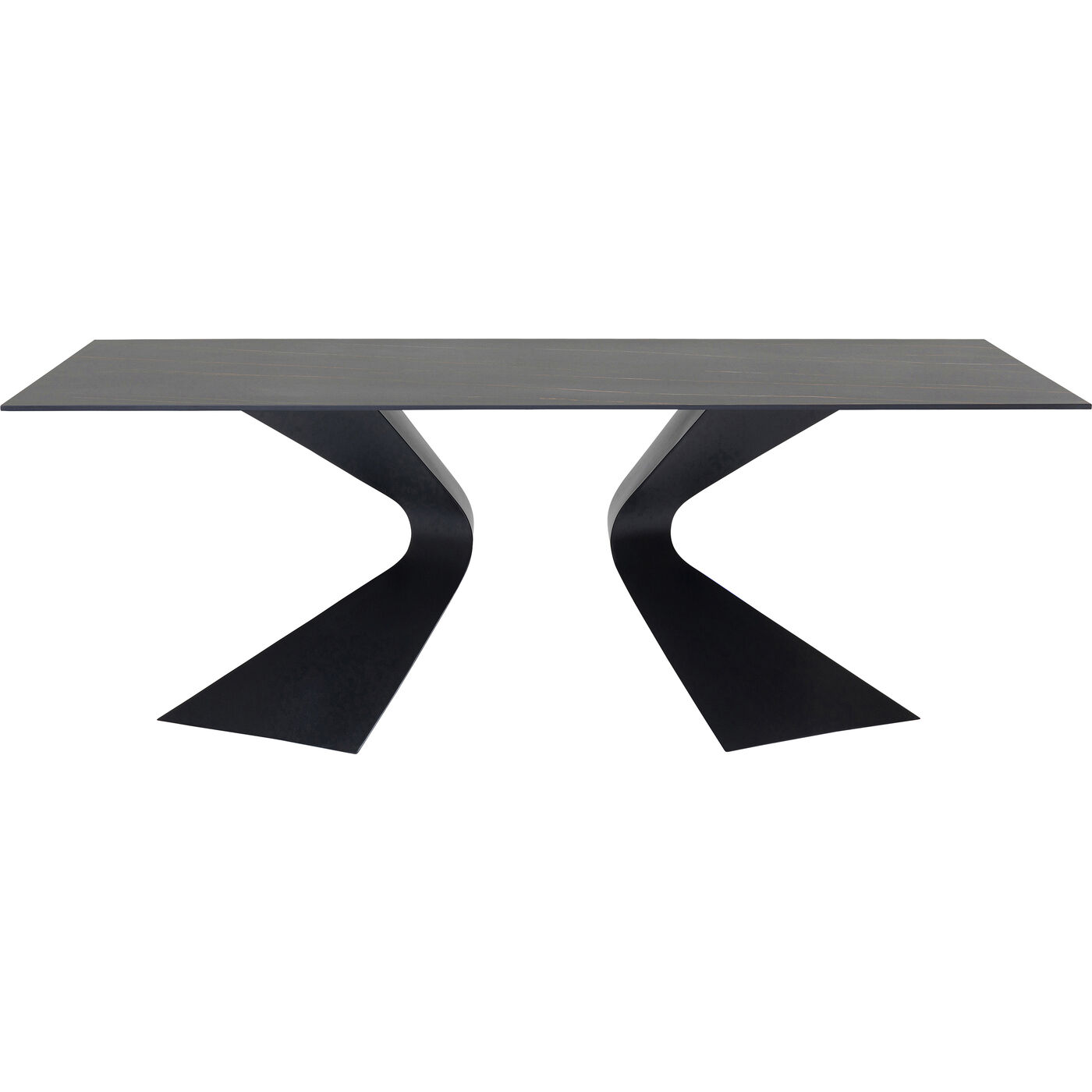 Tisch Gloria Schwarz Keramik Schwarz 200x100cm