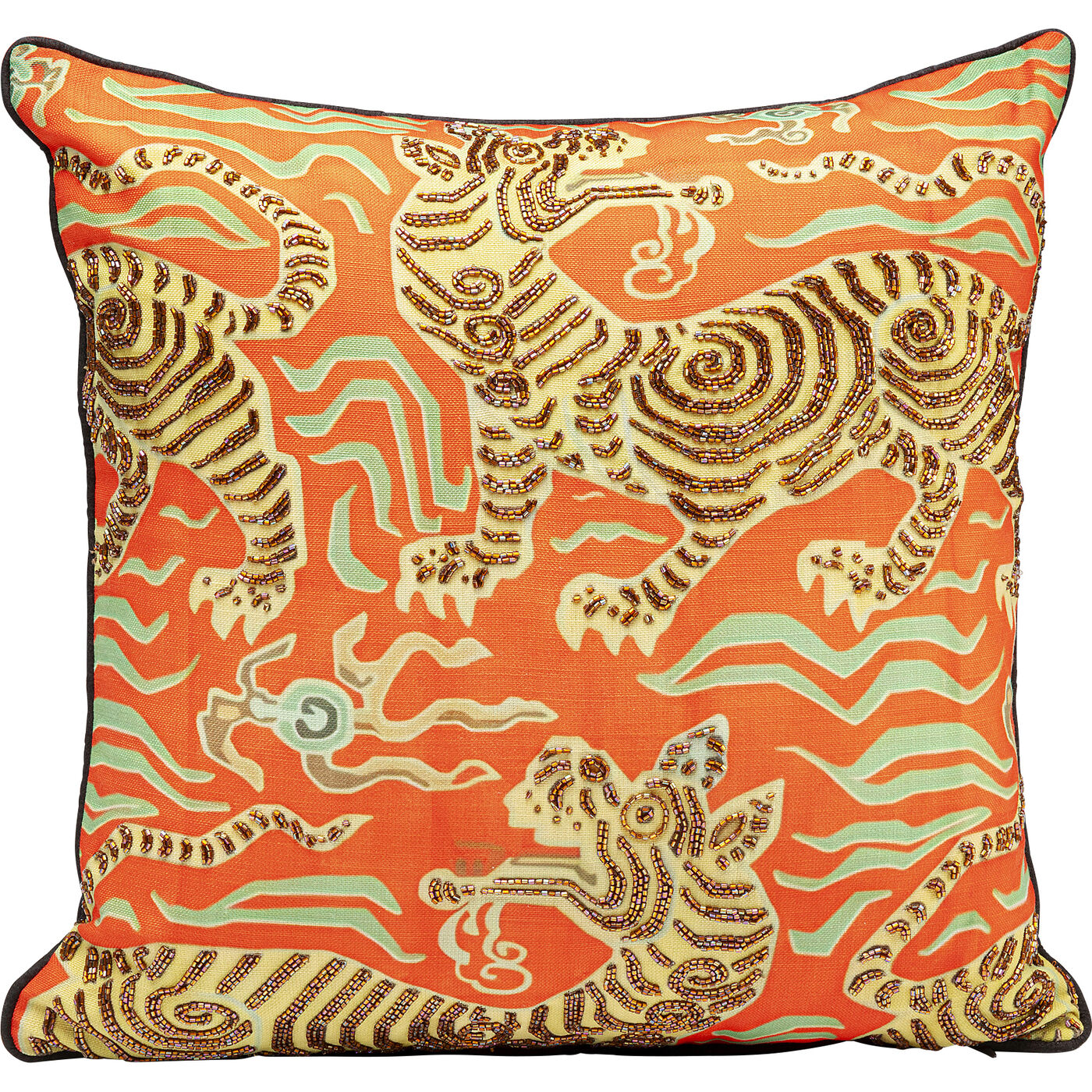 Kissen Tiger Love Rot 45x45cm