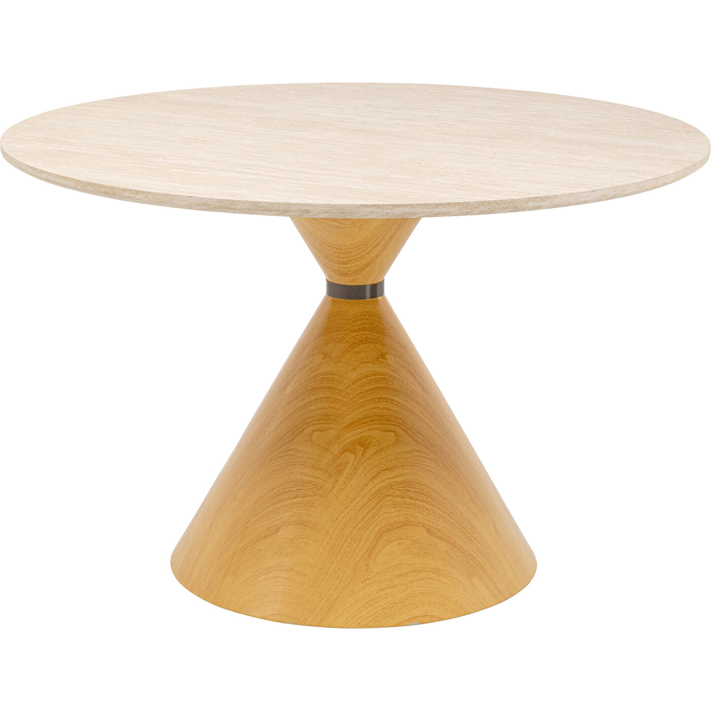 Tisch Cono Travertin Eiche Ø120cm