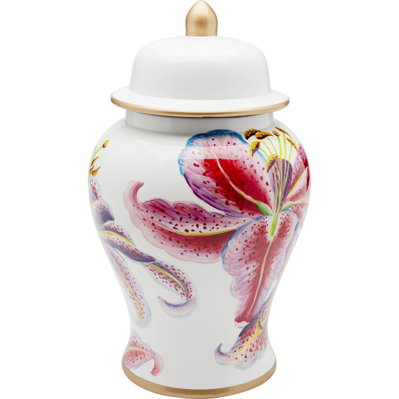 Deko Dose Lillies Pink Ø26cm