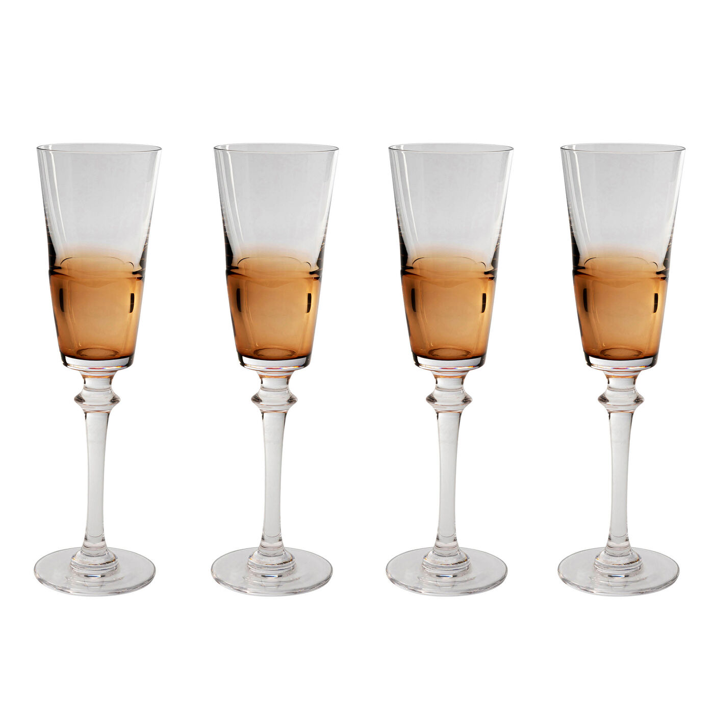 Coppa champagne Mimi Ambra 24cm (4/Set)