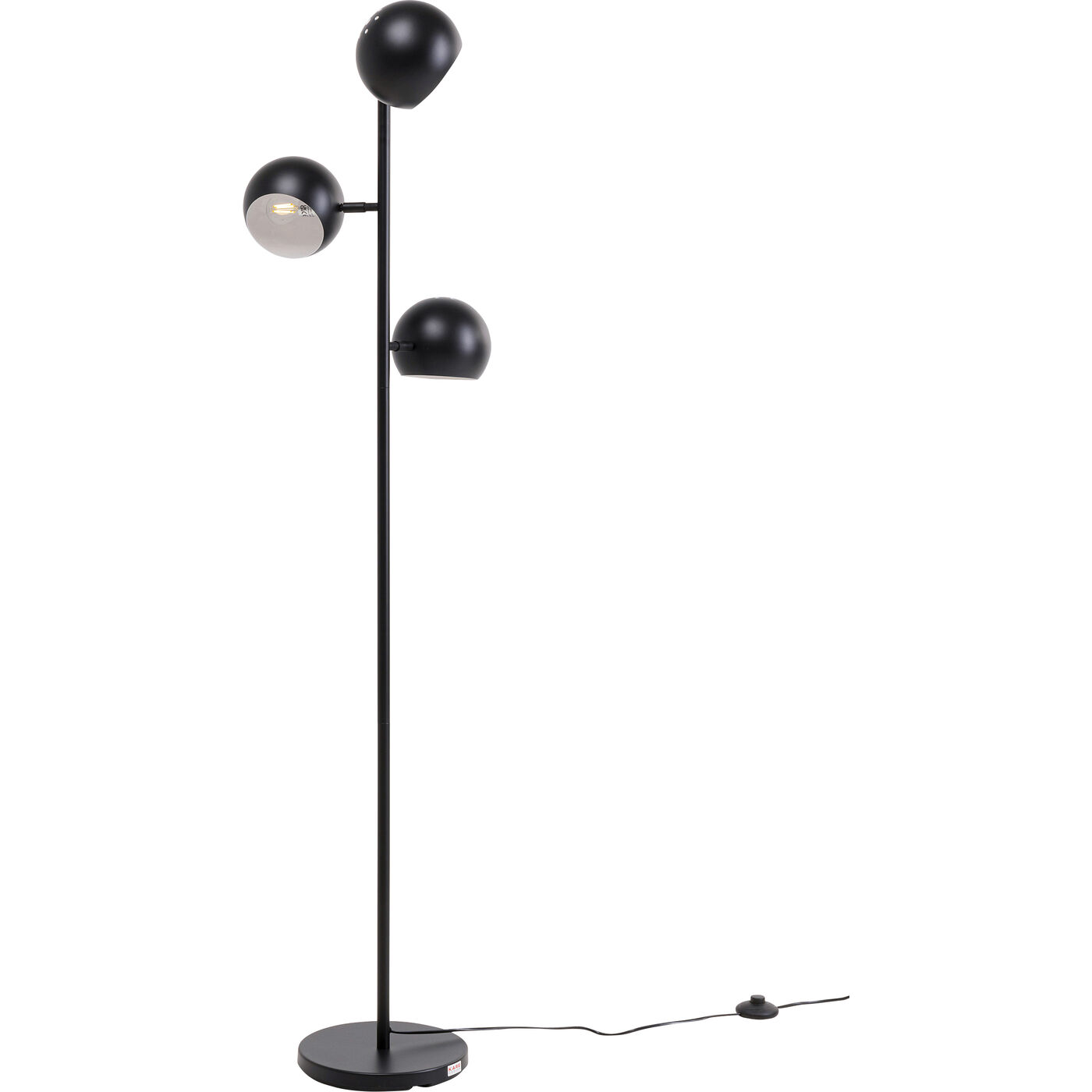 Stehleuchte Calotta Schwarz 3er 151cm