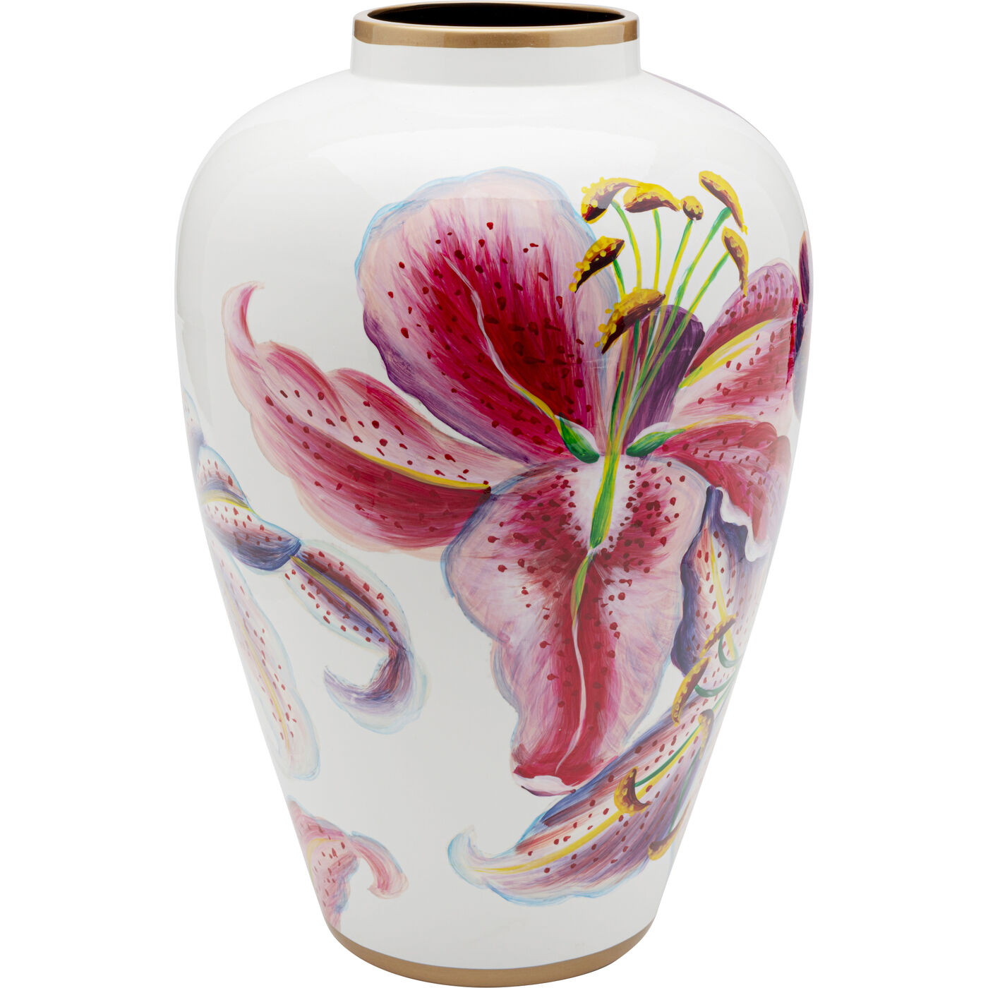 Vase Lillies Pink 37cm