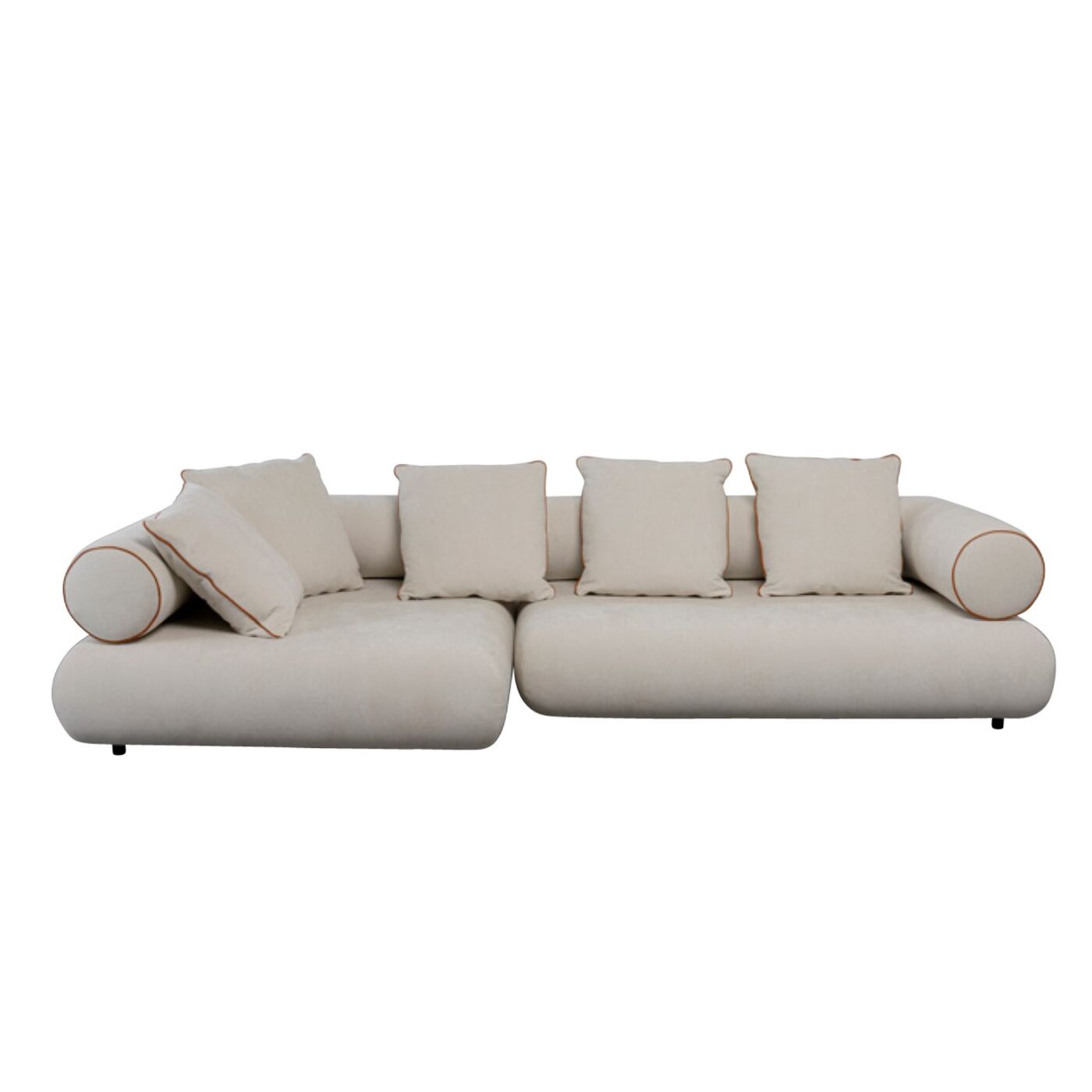 Corner Sofa Splendido Creme Left 327cm