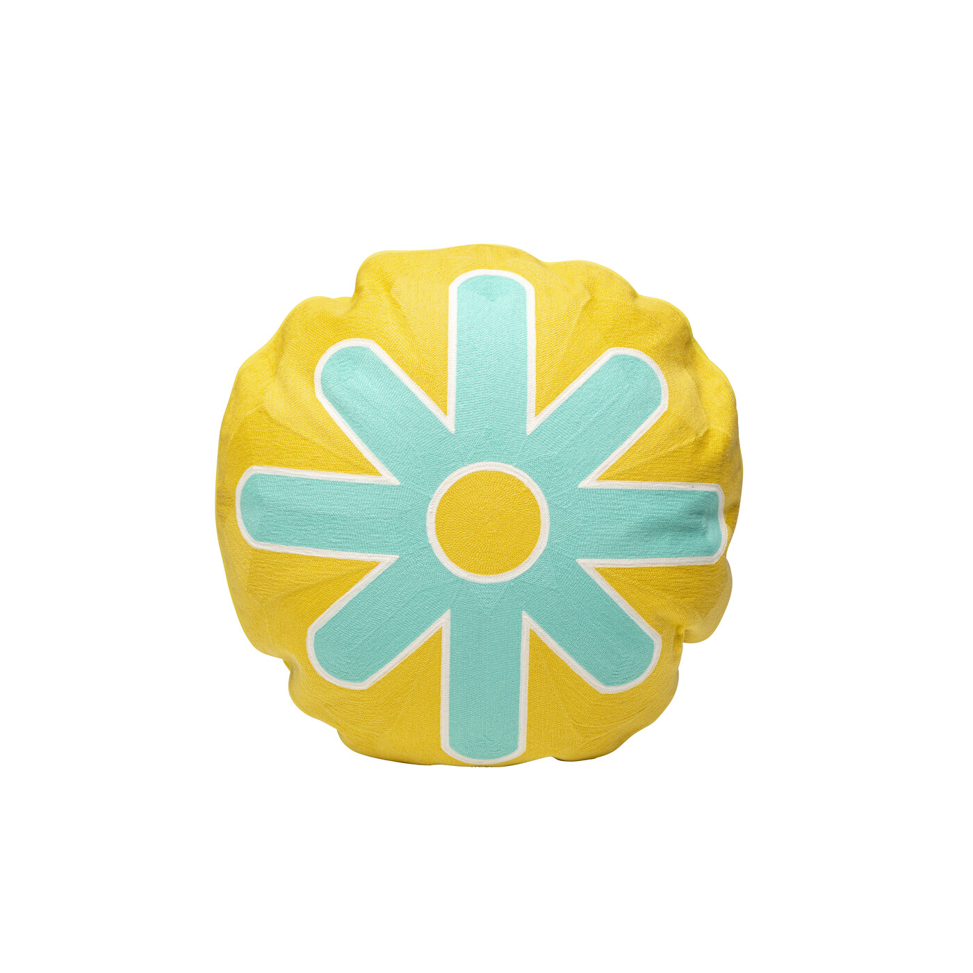 Kissen Icon Sun Türkis Ø50cm