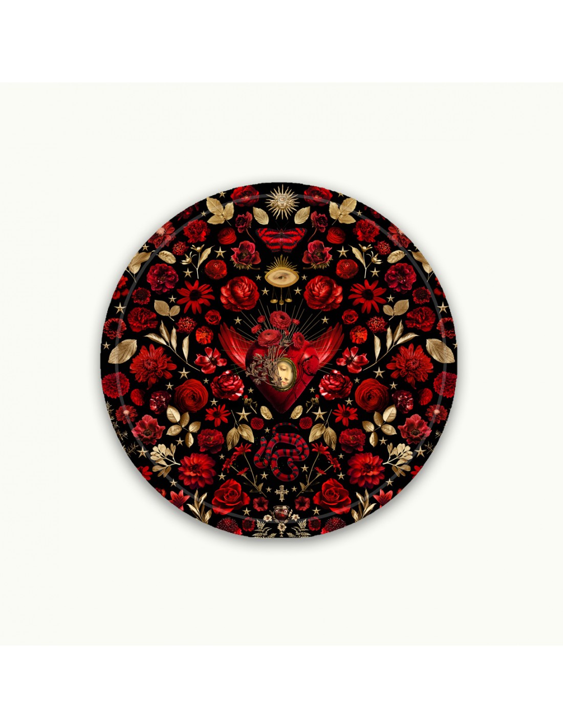 Tablett 46cm Si Je Mourais La-Bas