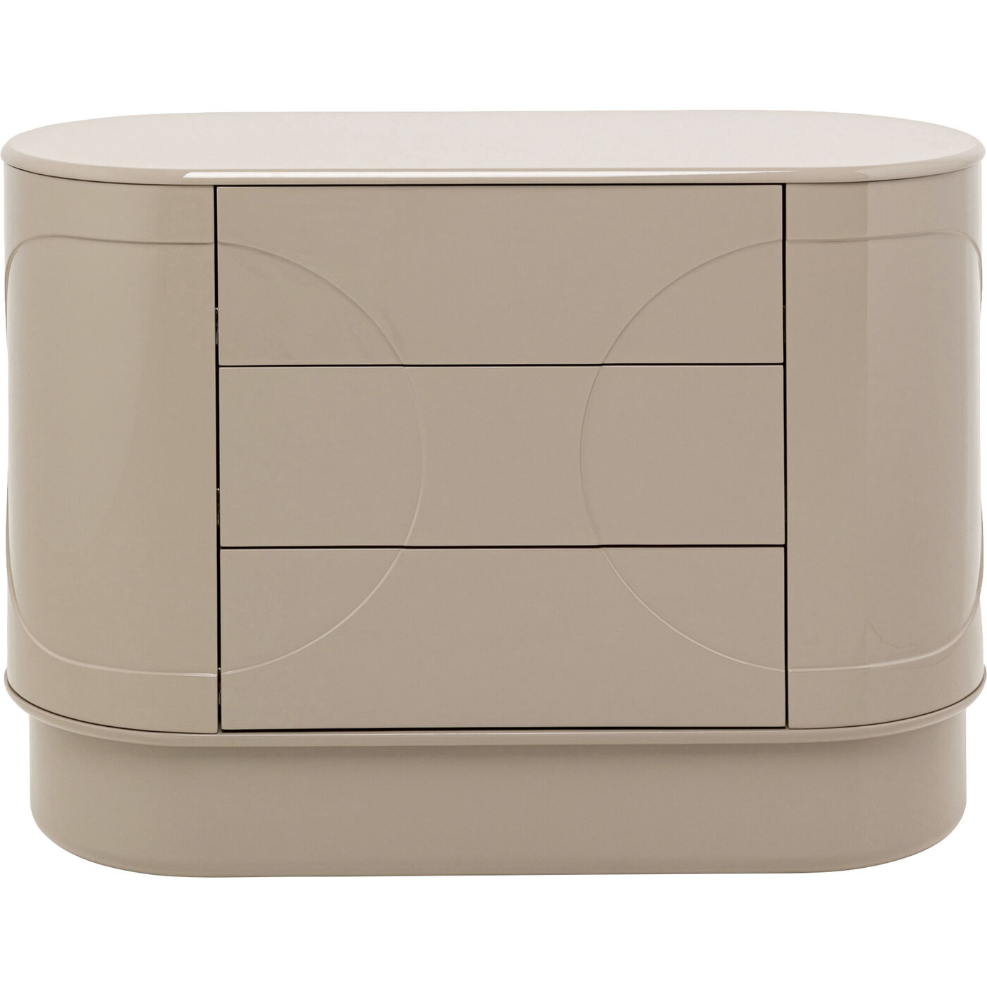 Commode  Groove taupe 100x75cm