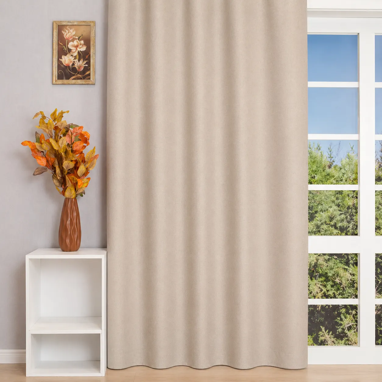Sunstopper – Tenda oscurante beige grigiastro, 100% oscurante