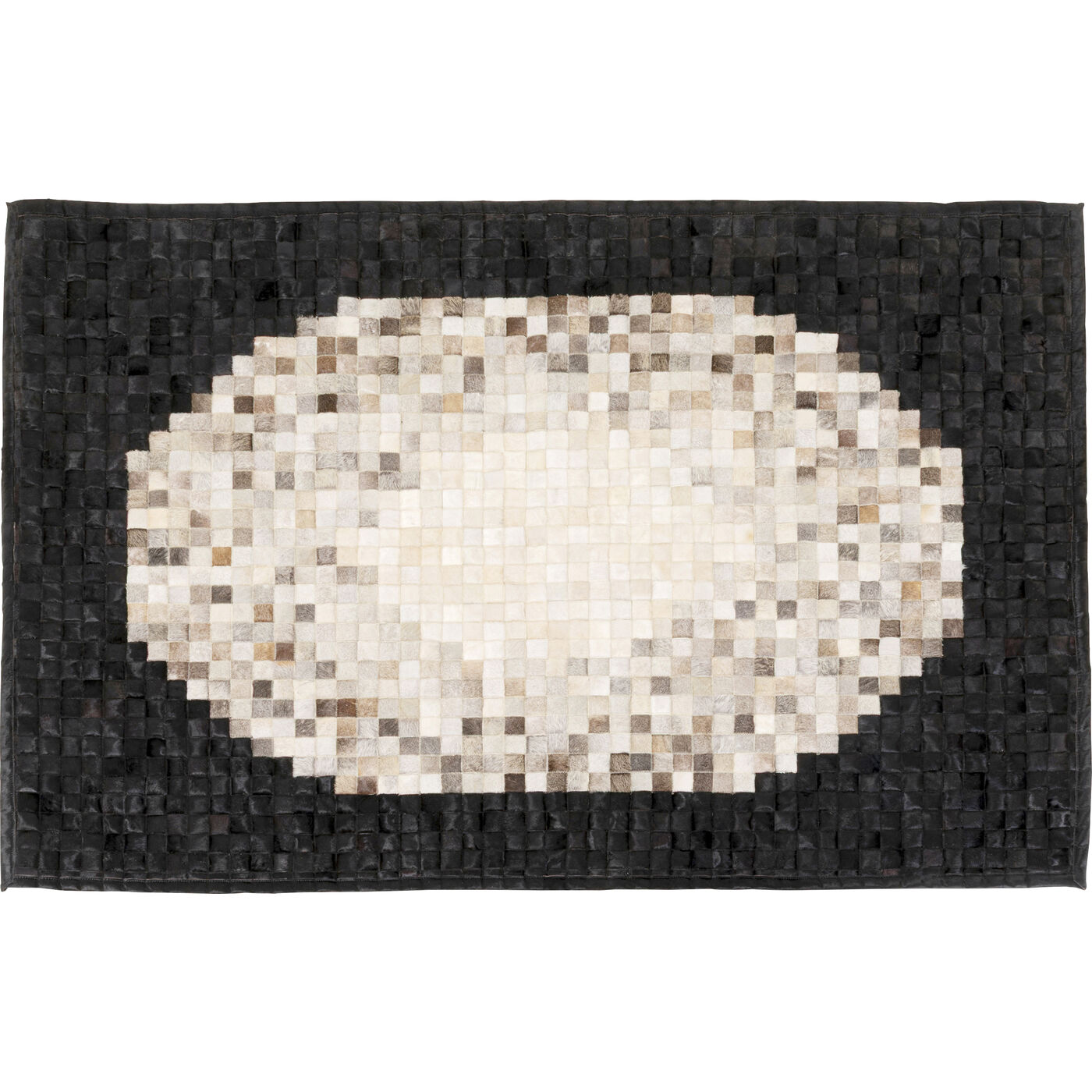 Teppich Pixel Circle Grau 170x240cm