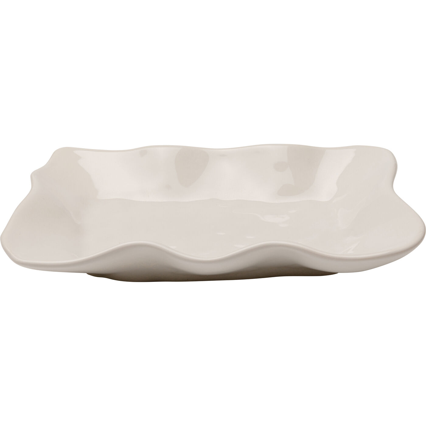 Servierplatte Organic Creme 17x26cm