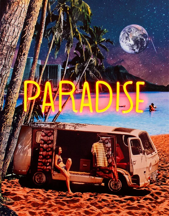 Wanddekoration LED "Paradise"