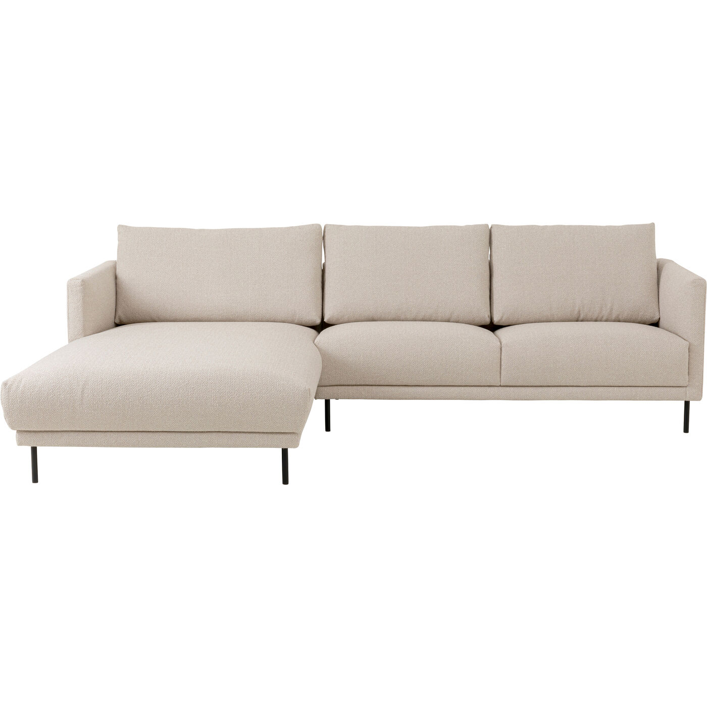 Freistil Ecksofa 133 Elfenbein Links