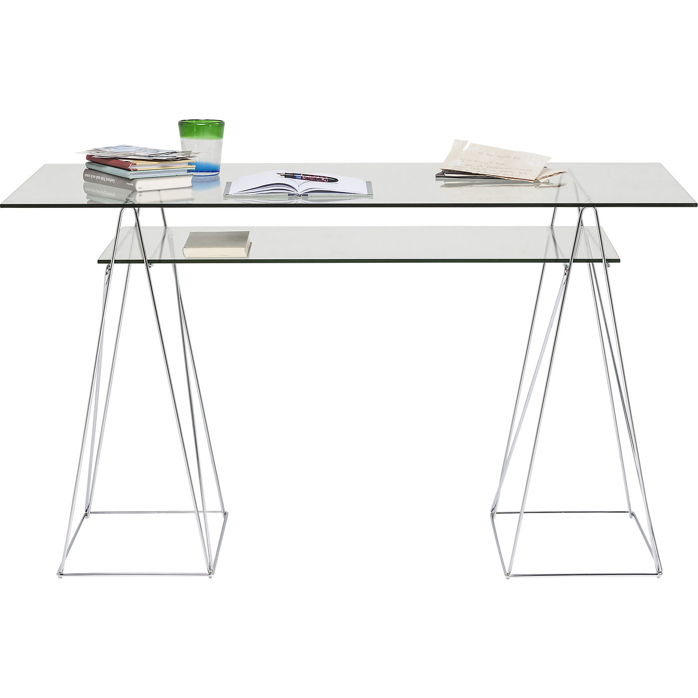 Schreibtisch Polar Chrom 8mm ESG