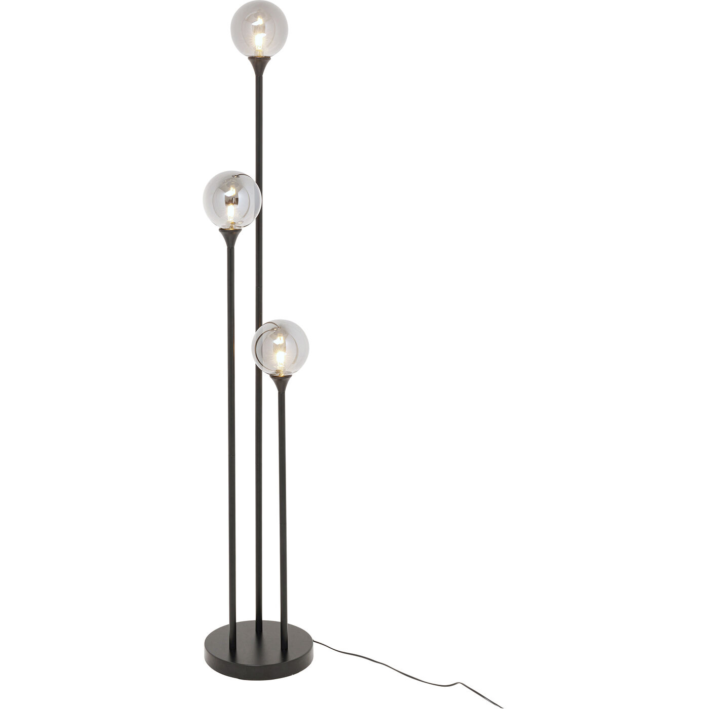 Stehleuchte Al Capone Tre Schwarz 175cm