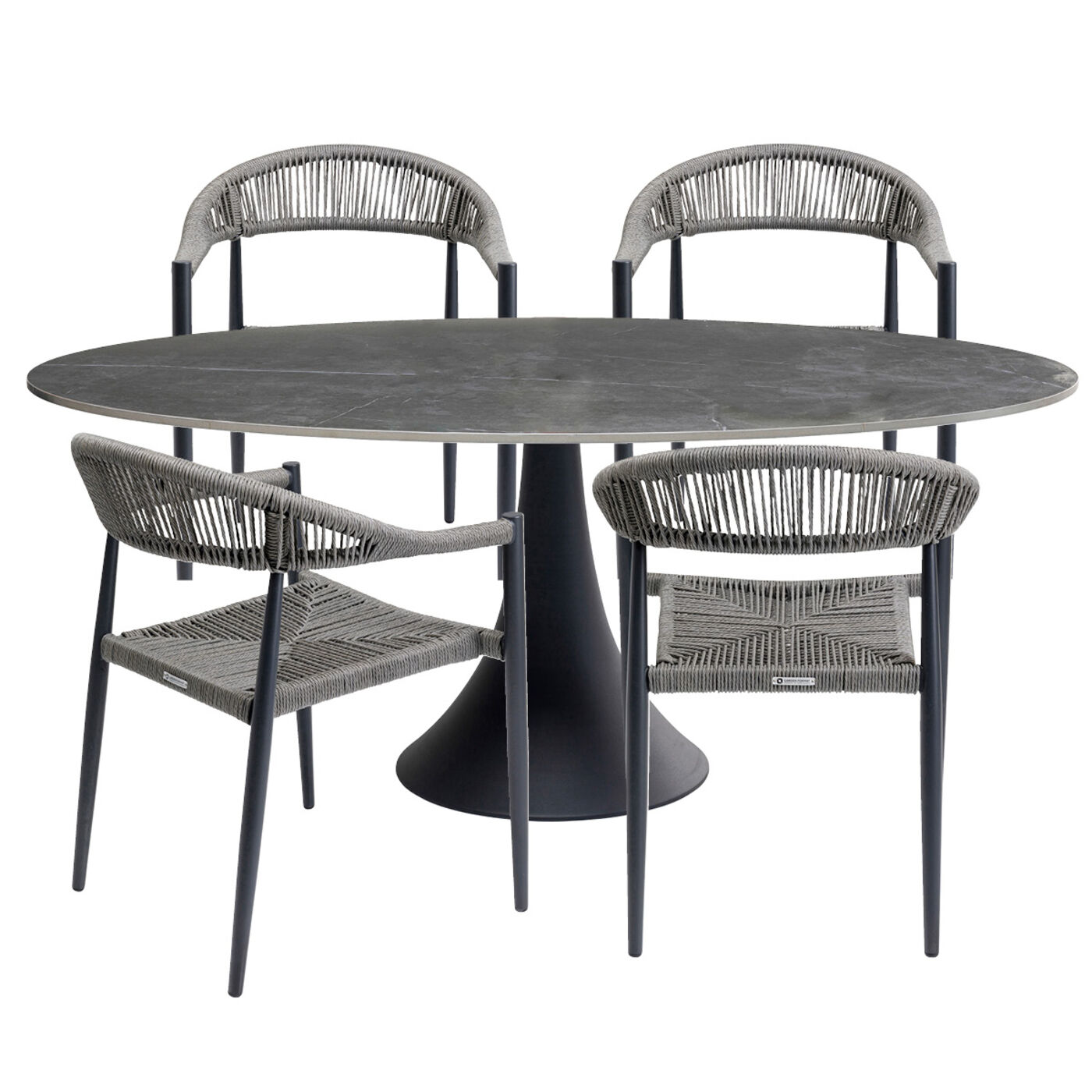 Gartenset Palma Possibilita 180cm Grau 5/Set