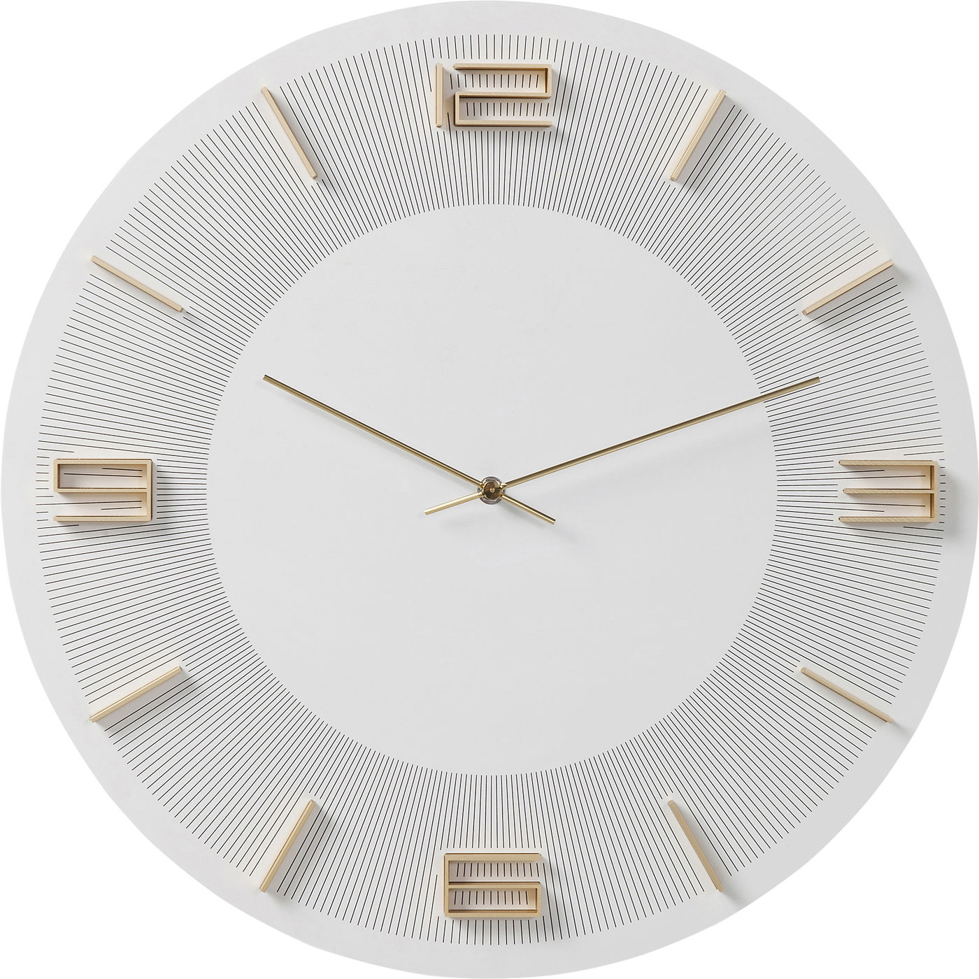 Wanduhr Leonardo Weiß/Gold Ø49cm