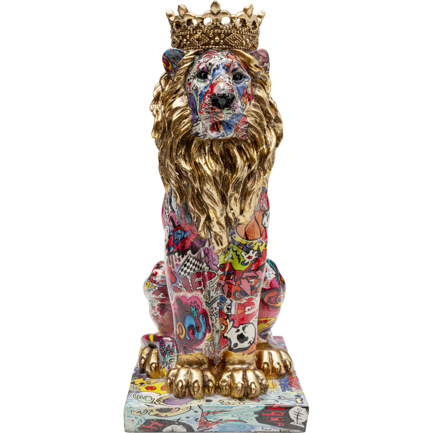 Deko Figur Graffiti King Lion 29cm