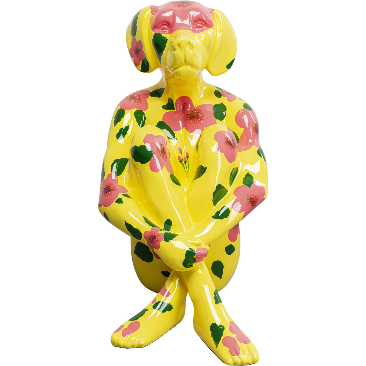 Figura decorativa Dog Marc Giallo 80cm
