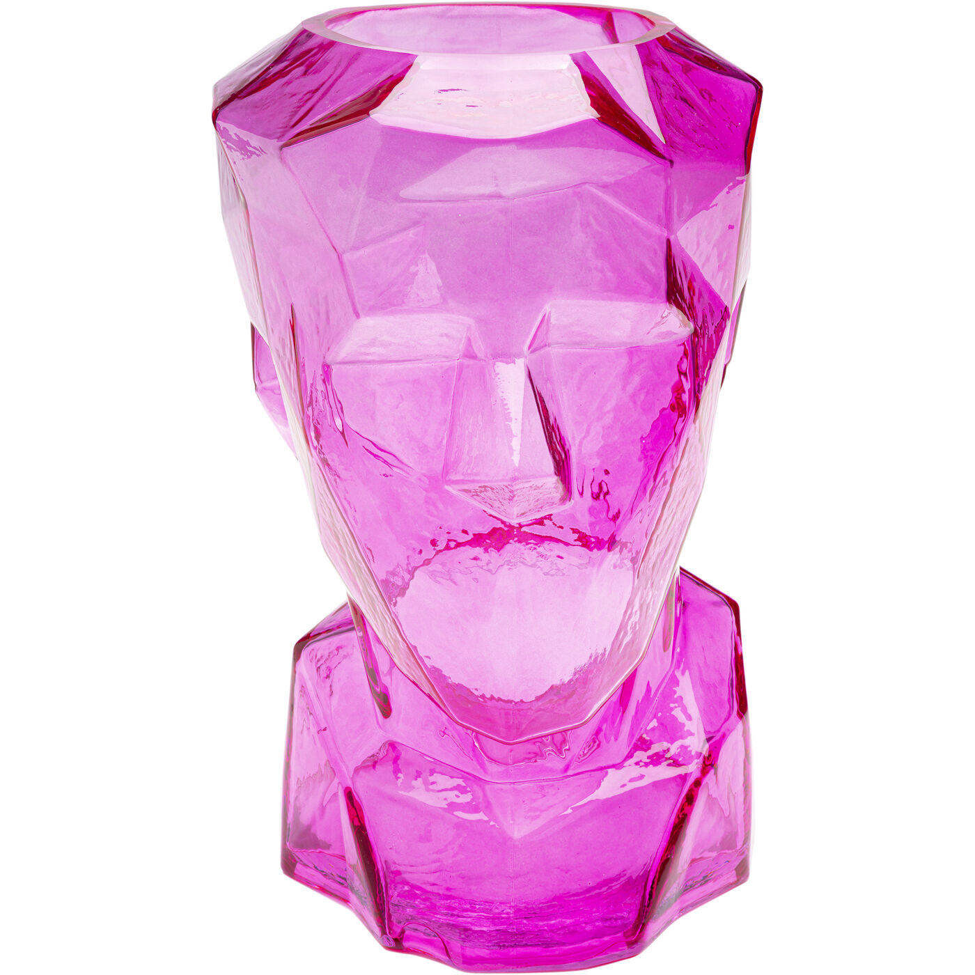 Vaso Prisma Face rosa 30cm