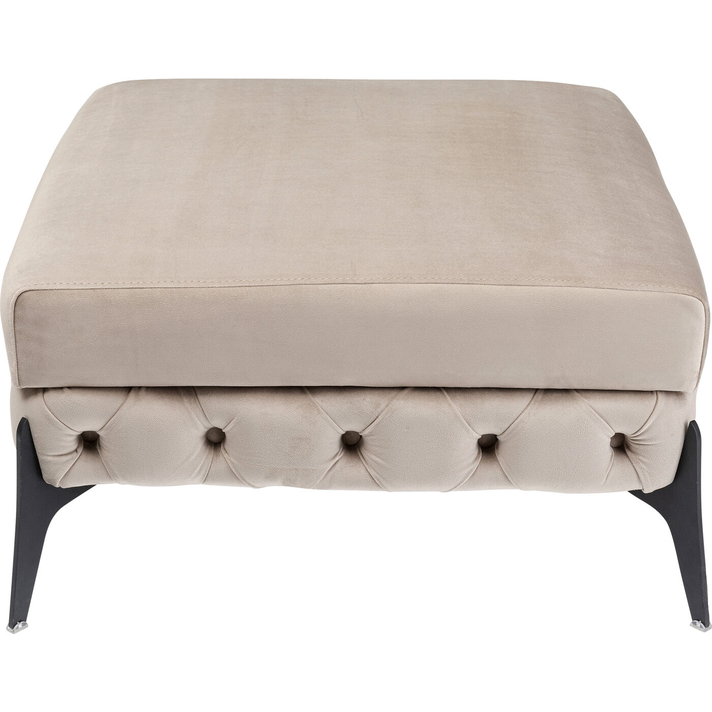 Hocker Bellissima Velvet Taupe 80cm
