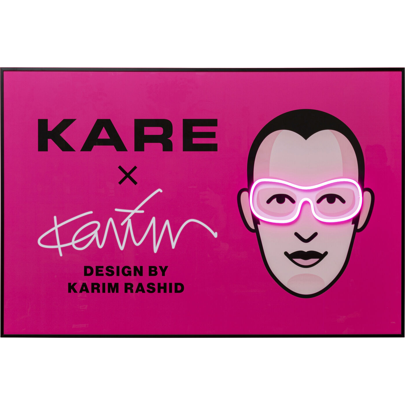 Gerahmtes Bild LED KARE x Karim Rashid 120x80cm