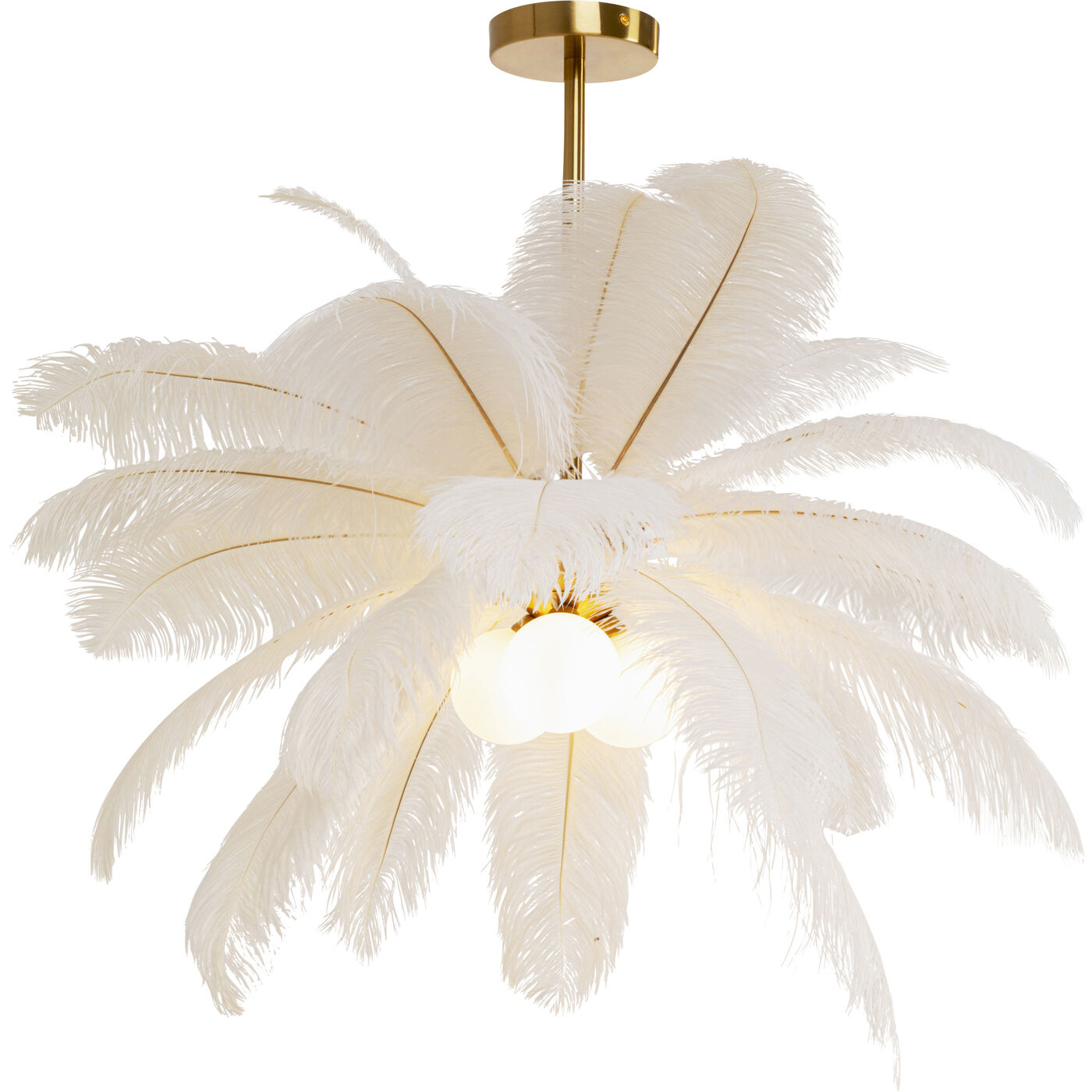 Hängeleuchte Feather Palm Weiß Ø87cm