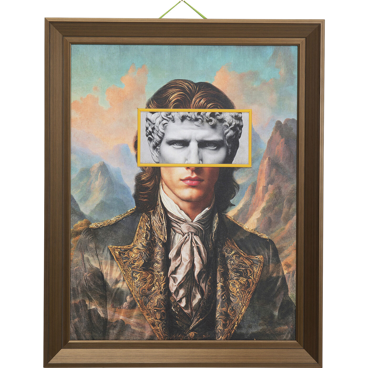 Gerahmtes Bild LED Art Gentleman  80x100cm