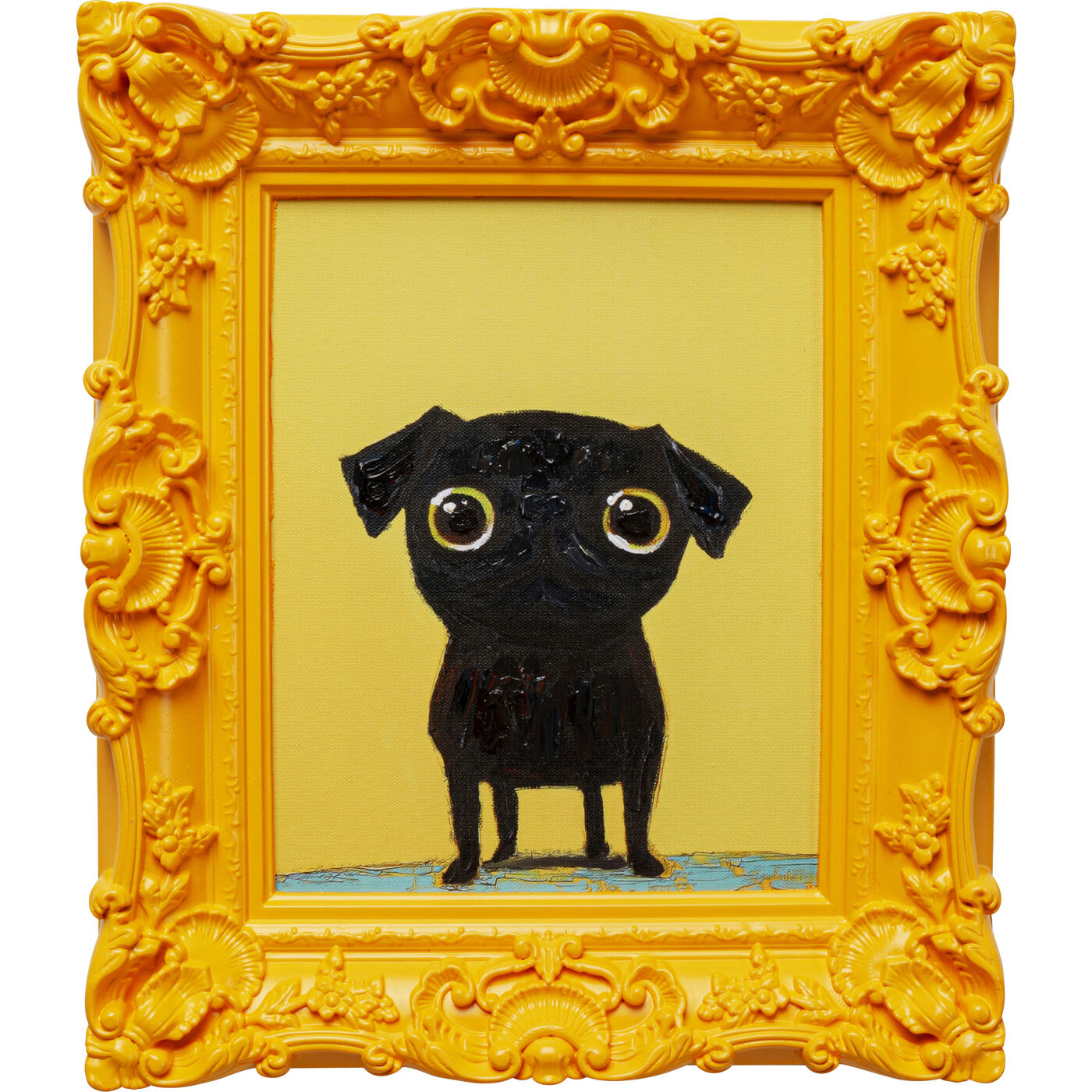Framed Picture Sweet Dog Eyes 30x35cm