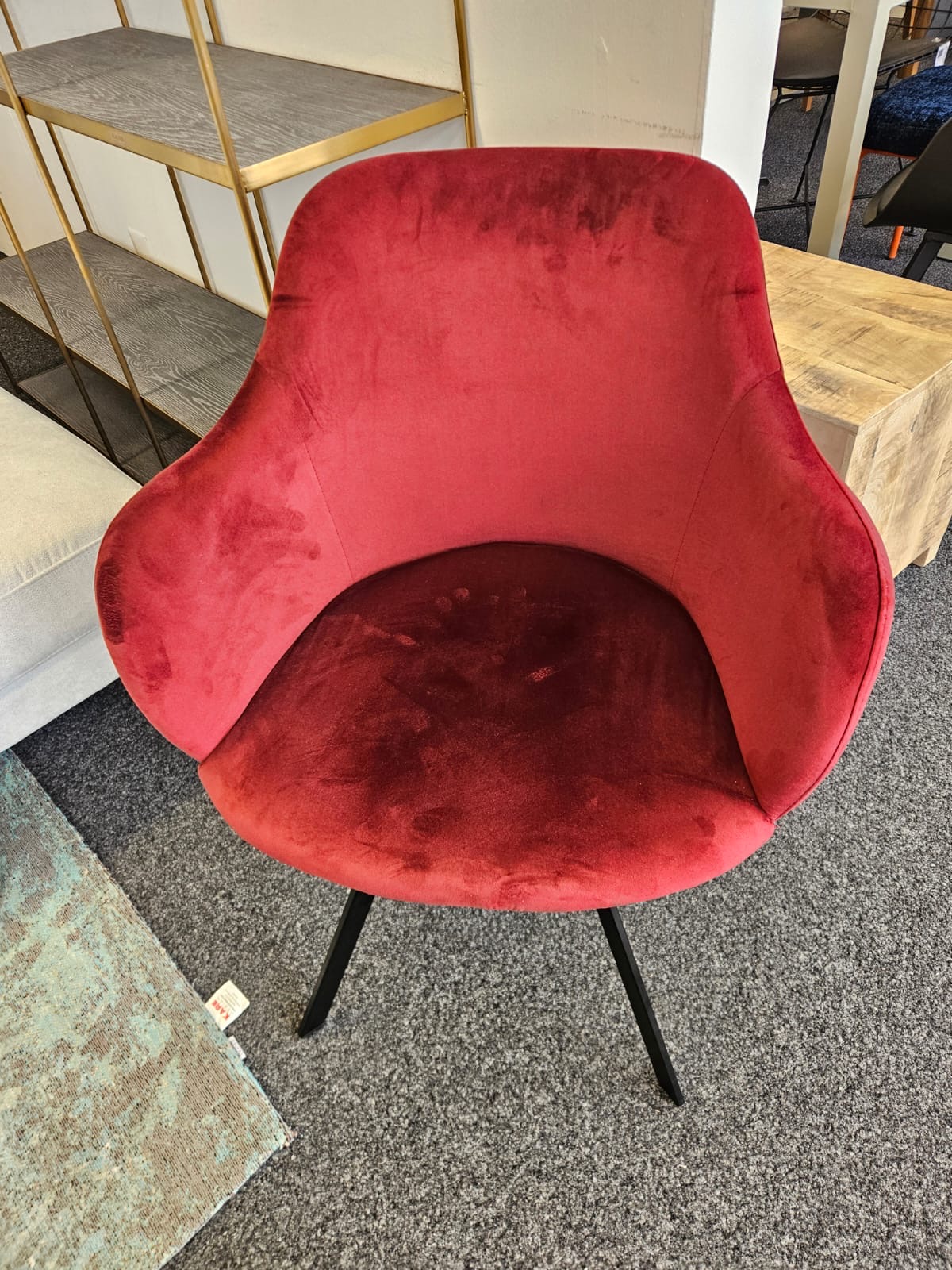 KARE Green Drehstuhl Lady Kat Bordeaux Lina 59 OCCASION