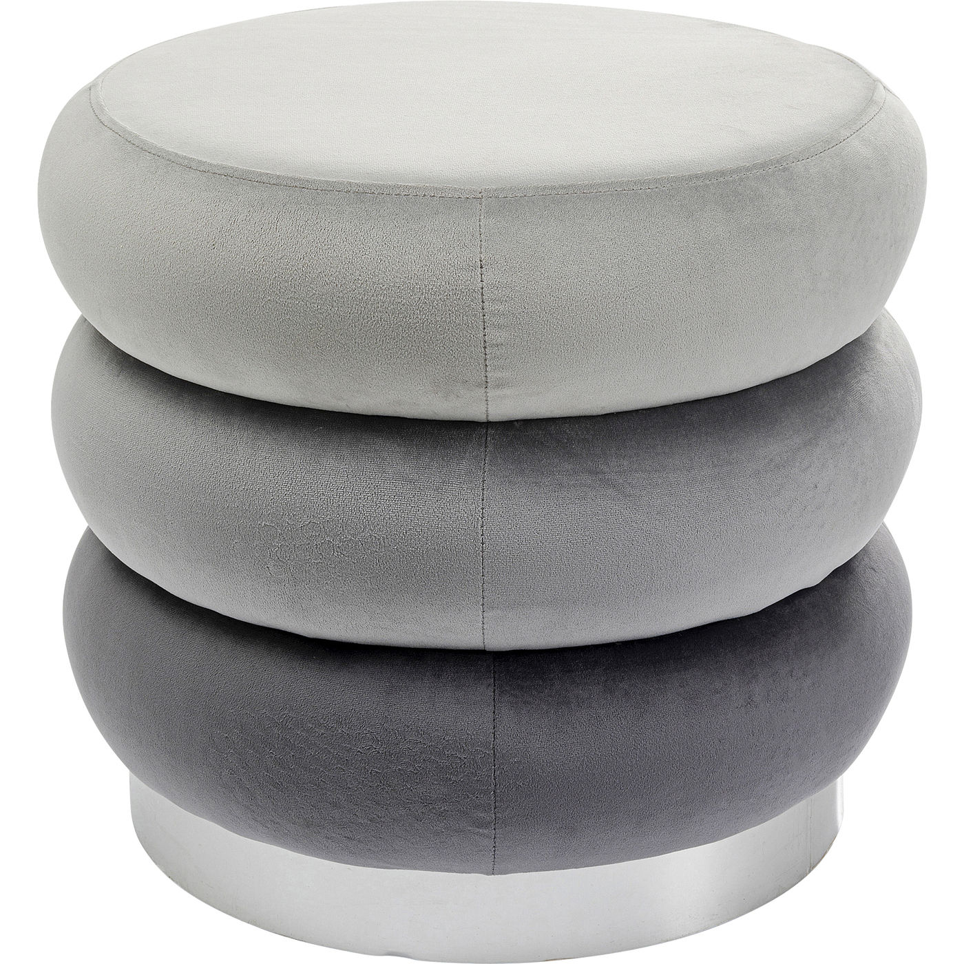 Hocker Sandwich Grau Ø45cm