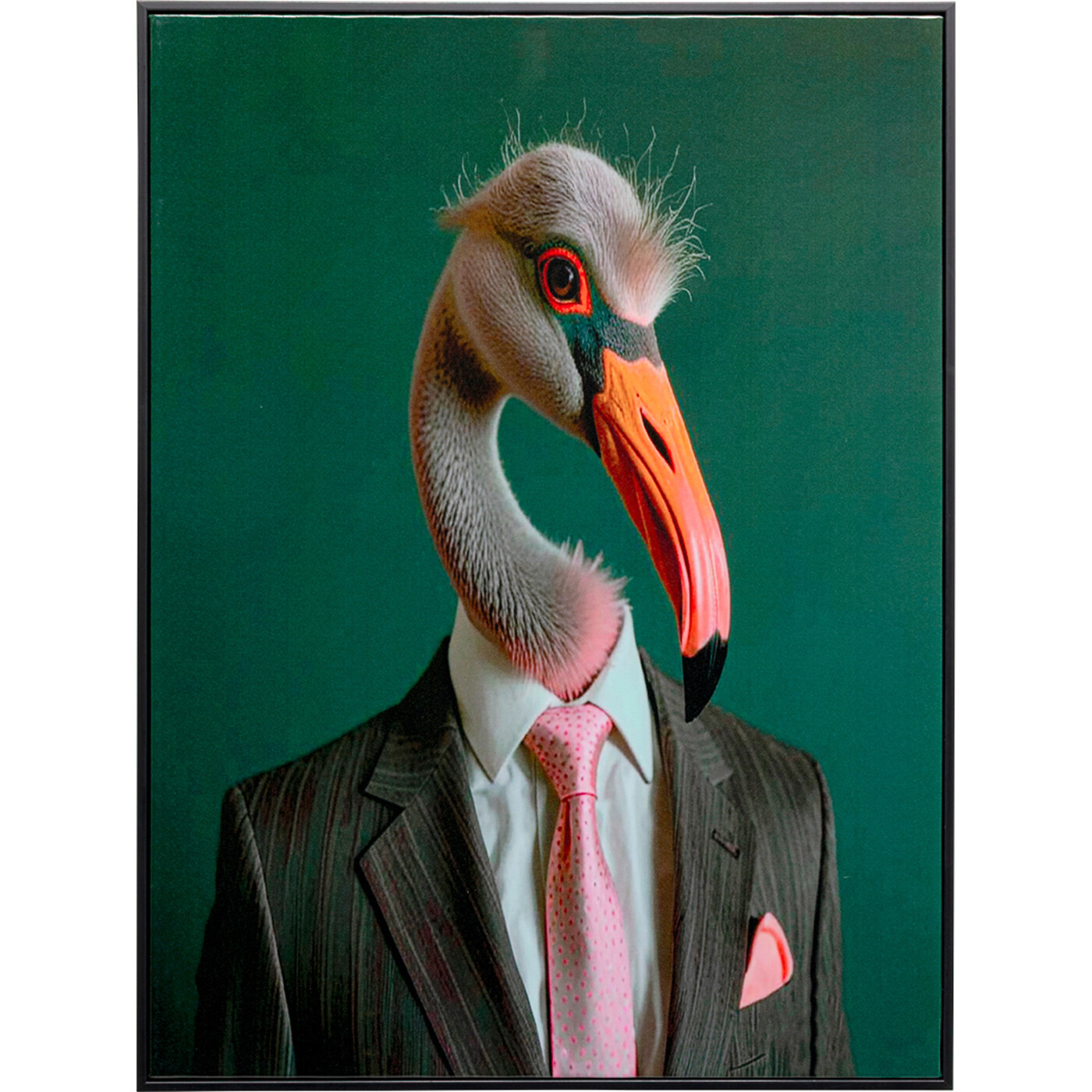 Leinwandbild Mister Flamingo 45x60cm