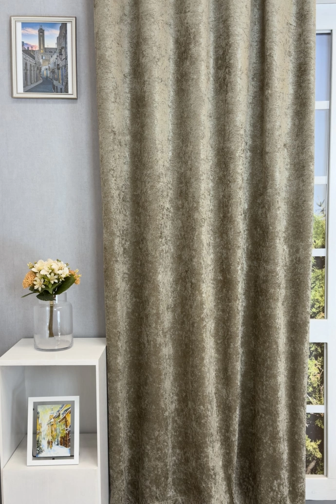 Parker – Rideau occultant en velours brun bronze, 100 % occultant